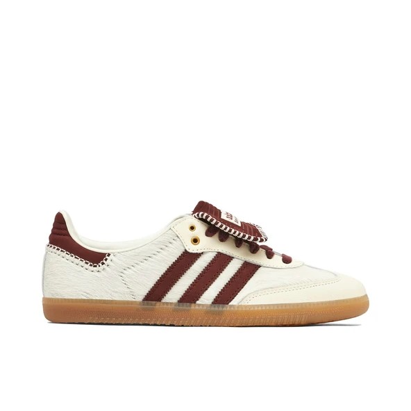 Adidas Samba  Wales Bonner White Burgundy Kadın Ayakkabı