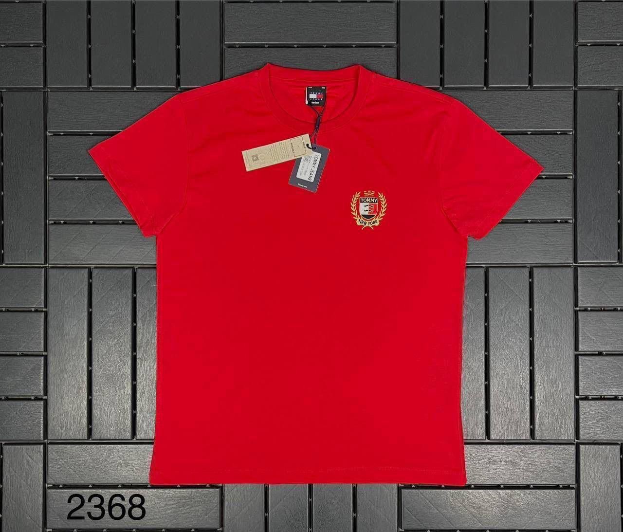 TOMMY HILFIGER Nakış Logo Detaylı Kırmızı Erkek T-Shirt 2368