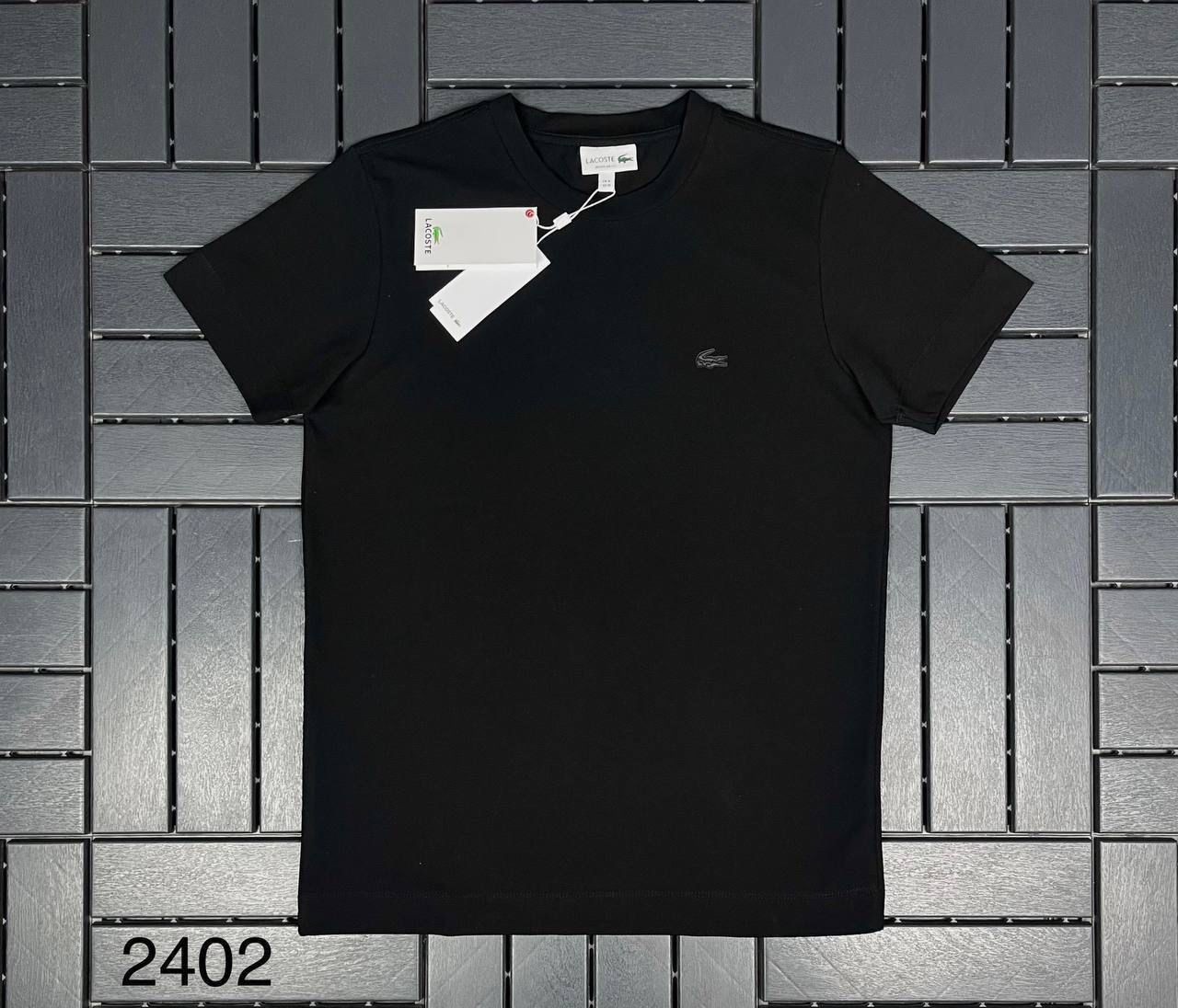 LACOSTE Pike Kumaş Siyah Erkek T-Shirt 2402