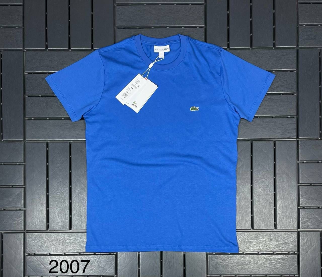 LACOSTE Bisiklet Yaka Saks Mavisi Erkek T-Shirt 2007