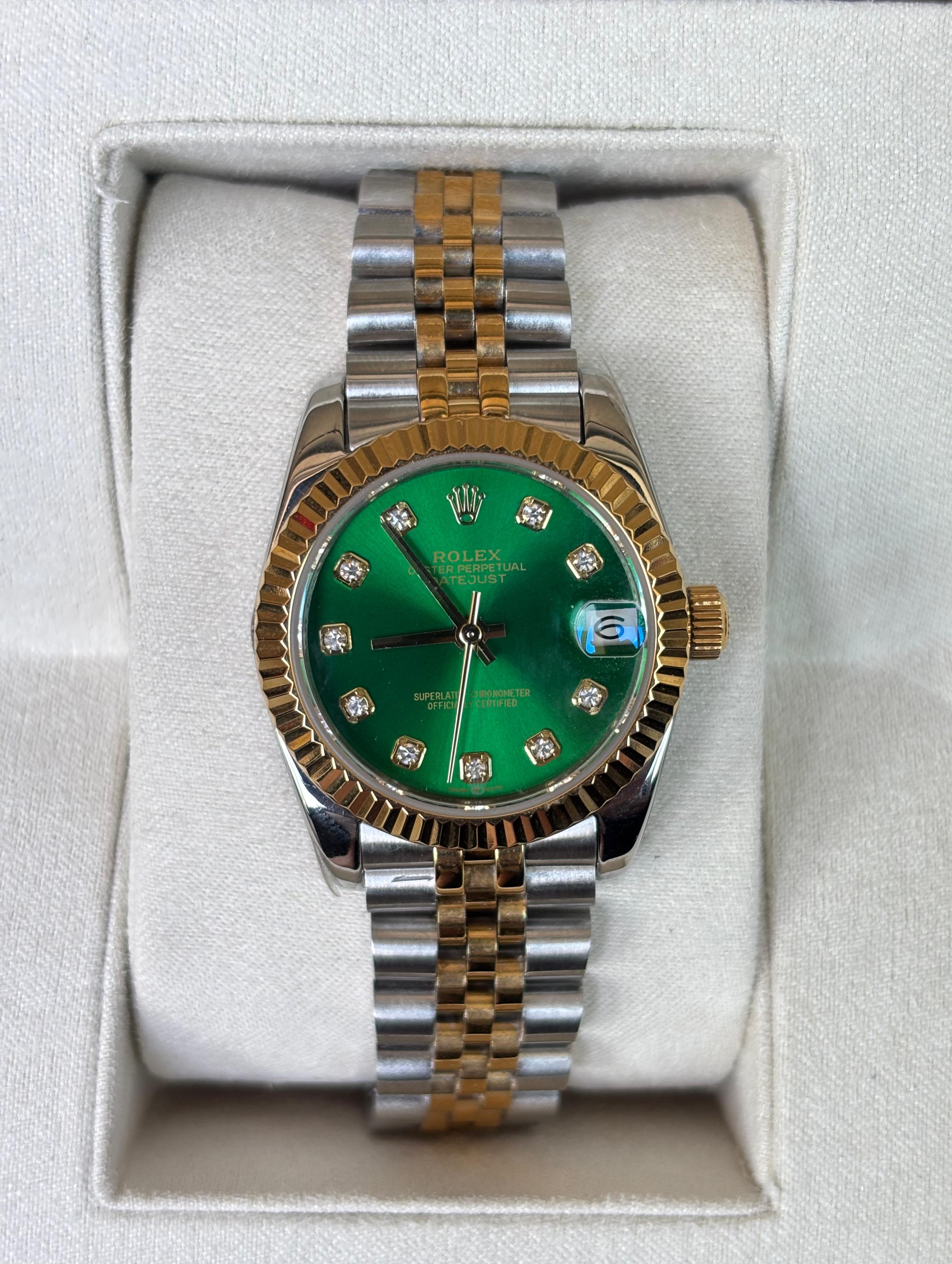 Rolex Oyster Perpetual Datejust Kadın Silver Gold Saat