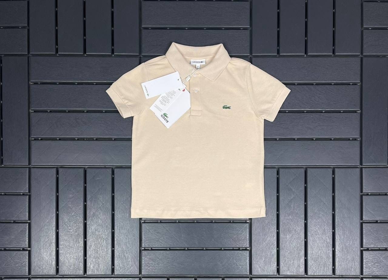 LACOSTE Polo Yaka Logo Detaylı Pembe Çocuk T-Shirt 80000