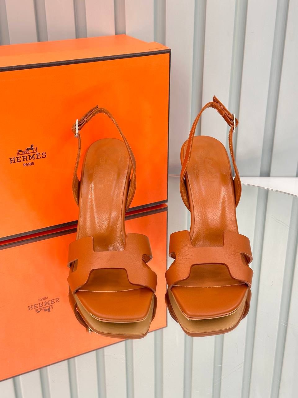 Hermes Oran Pumps  Kahve