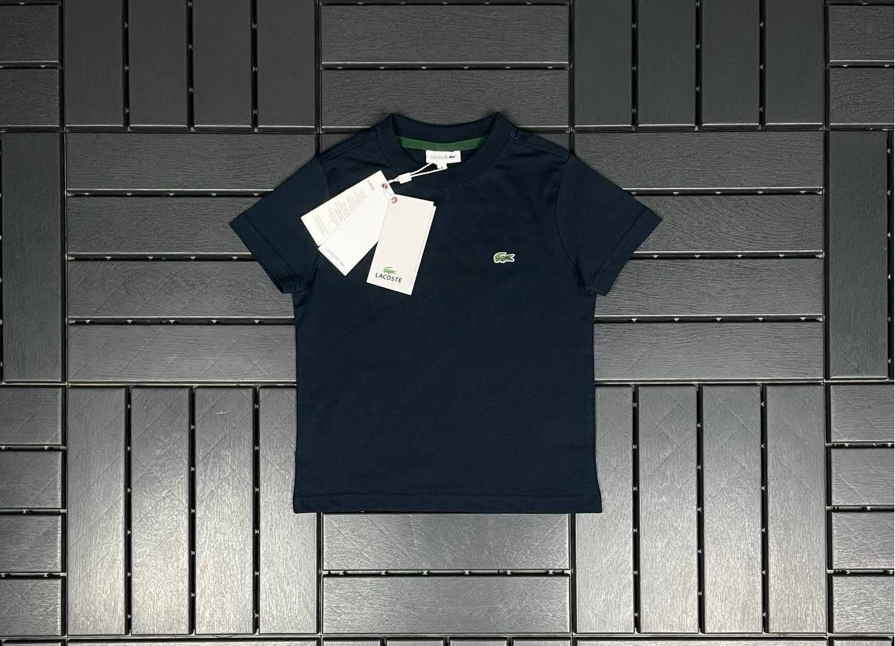 LACOSTE Logo Detaylı Lacivert Çocuk T-Shirt 81001