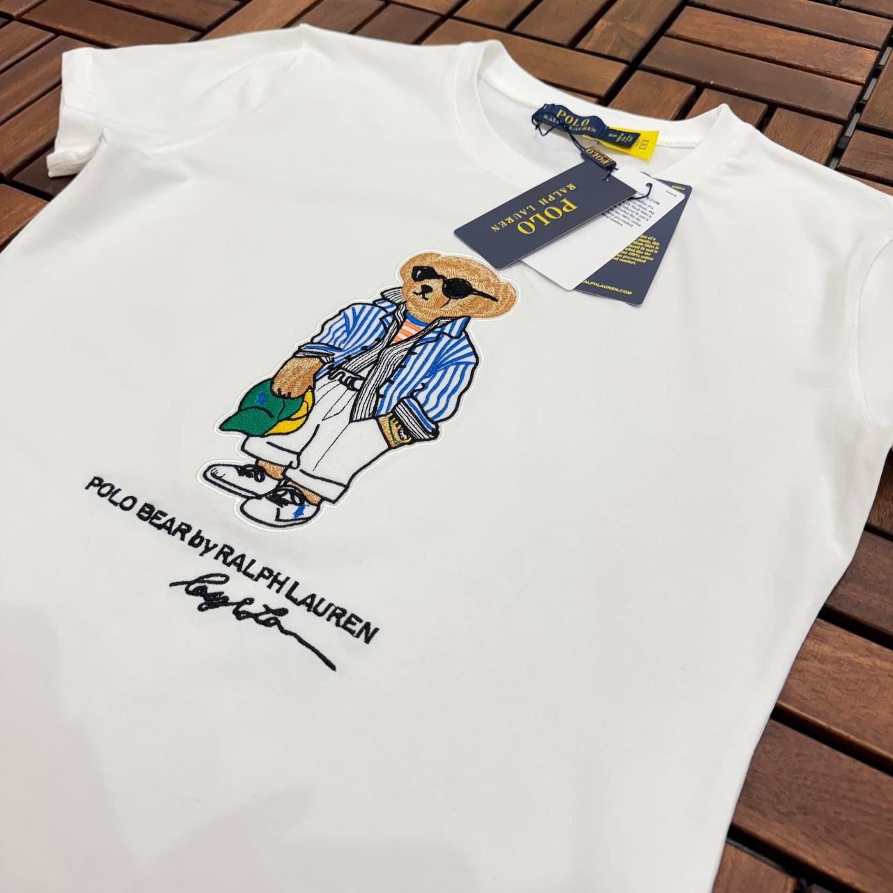 Polo Ralp Lauren Nakışlı Beyaz Kadın T-shirt