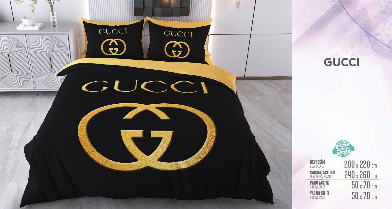 Gucci Çift Kişilik Nevresim Takımı 200x220