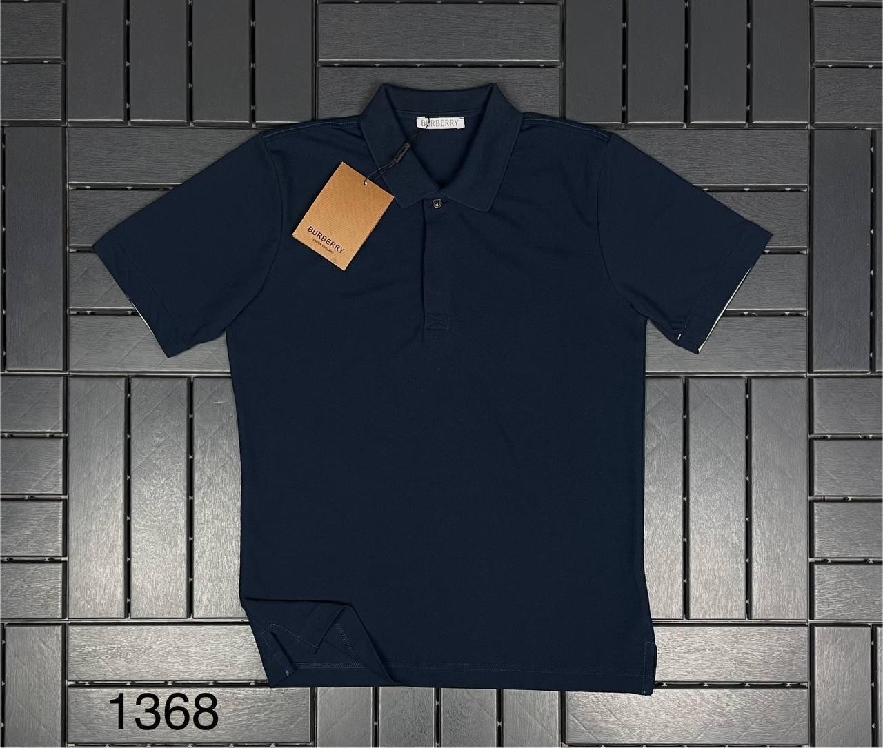 BURBERRY Polo Yaka Lacivert Erkek T-Shirt 1368
