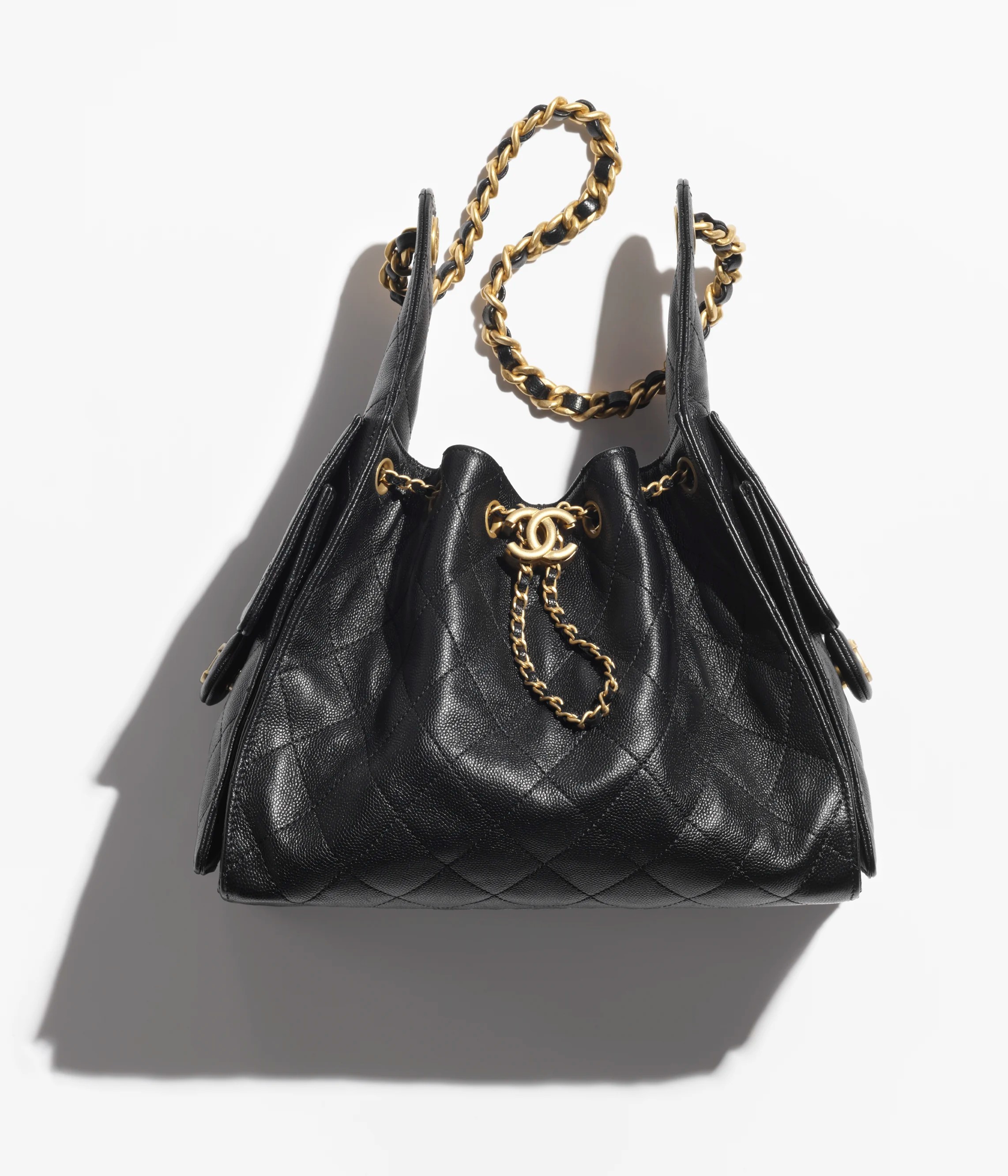 Chanel 25 Medium Handbag Siyah Rugan 910139