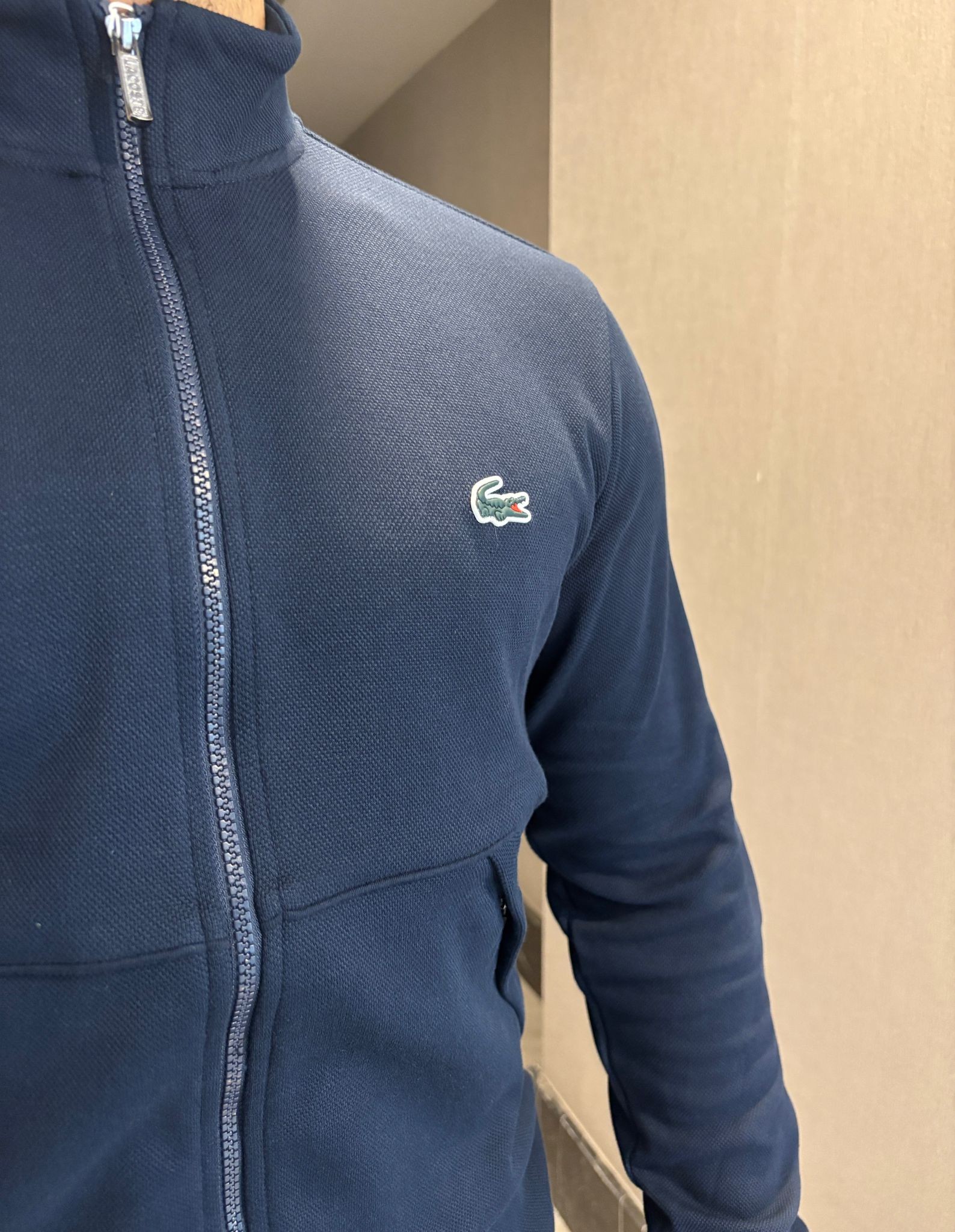 Lacoste Fermuar Detaylı Cepli Erkek Sweatshirt