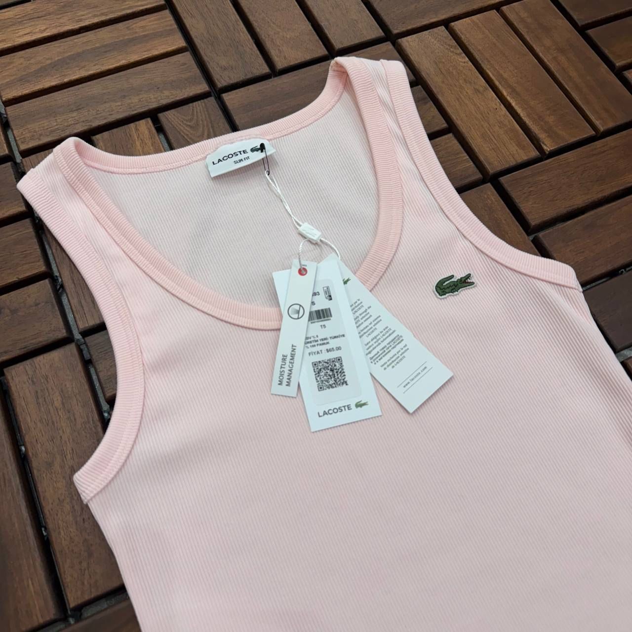 Lacoste Pembe Fitilli Kadın Atlet AH230