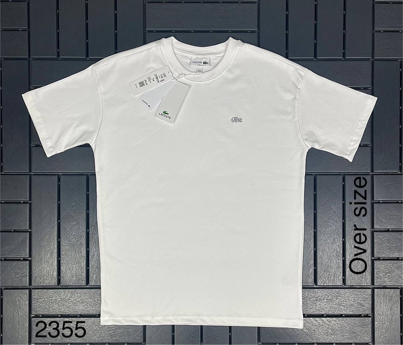 LACOSTE Bisiklet Yaka Logo Detaylı Beyaz Erkek T-Shirt 2355