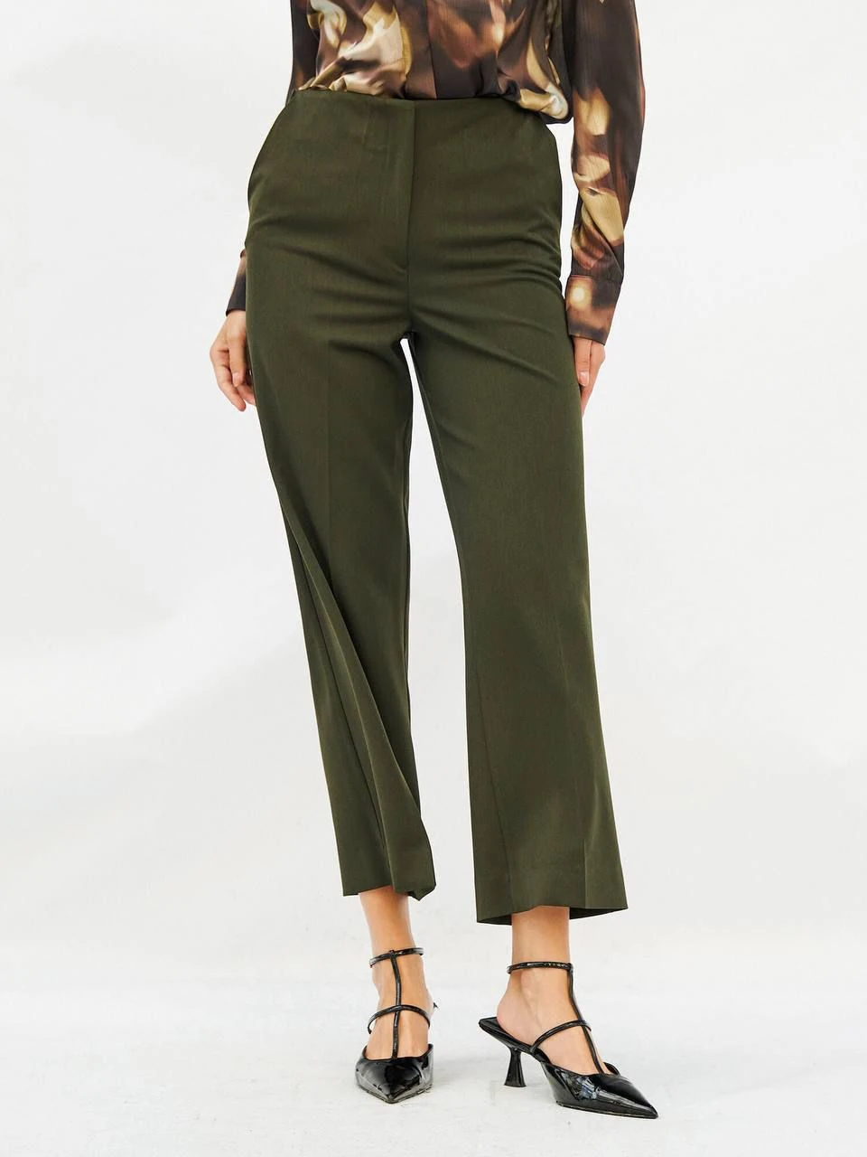 Berhani Fleto Cepli Haki Kadın Pantolon 031559