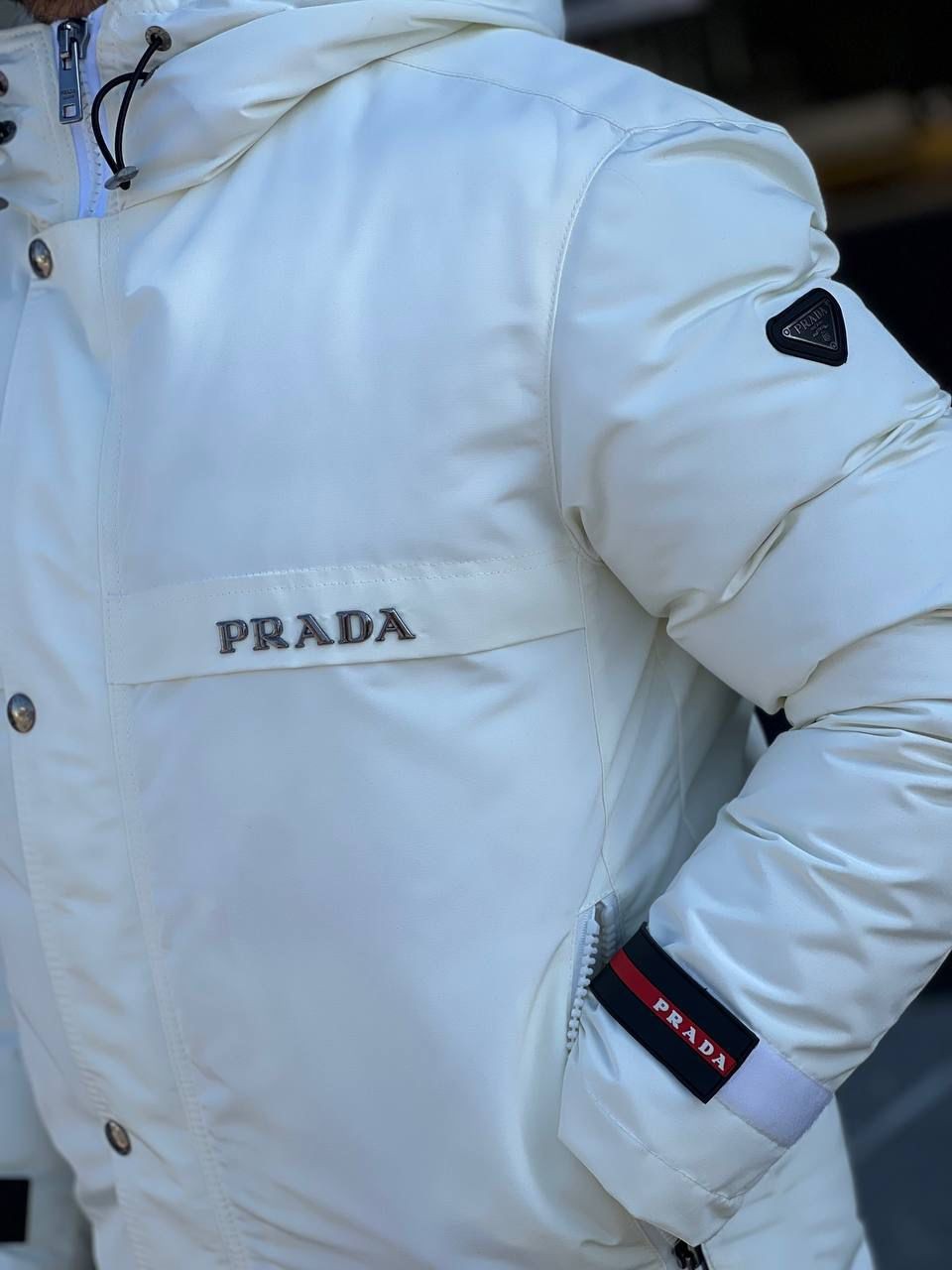 Prada Uzun Erkek Mont