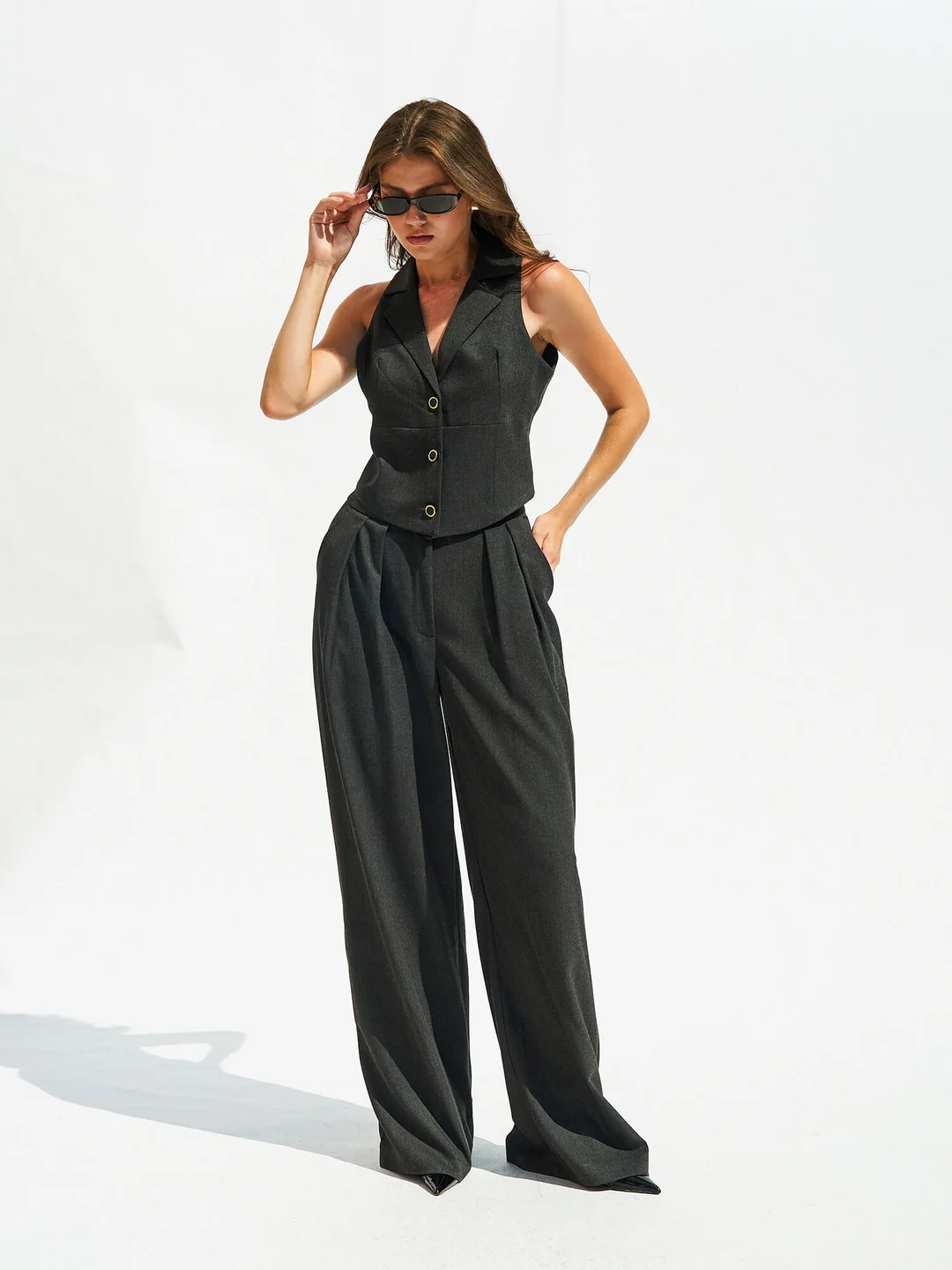 Berhani Önden Düğmeli Kadın Yelek 120693