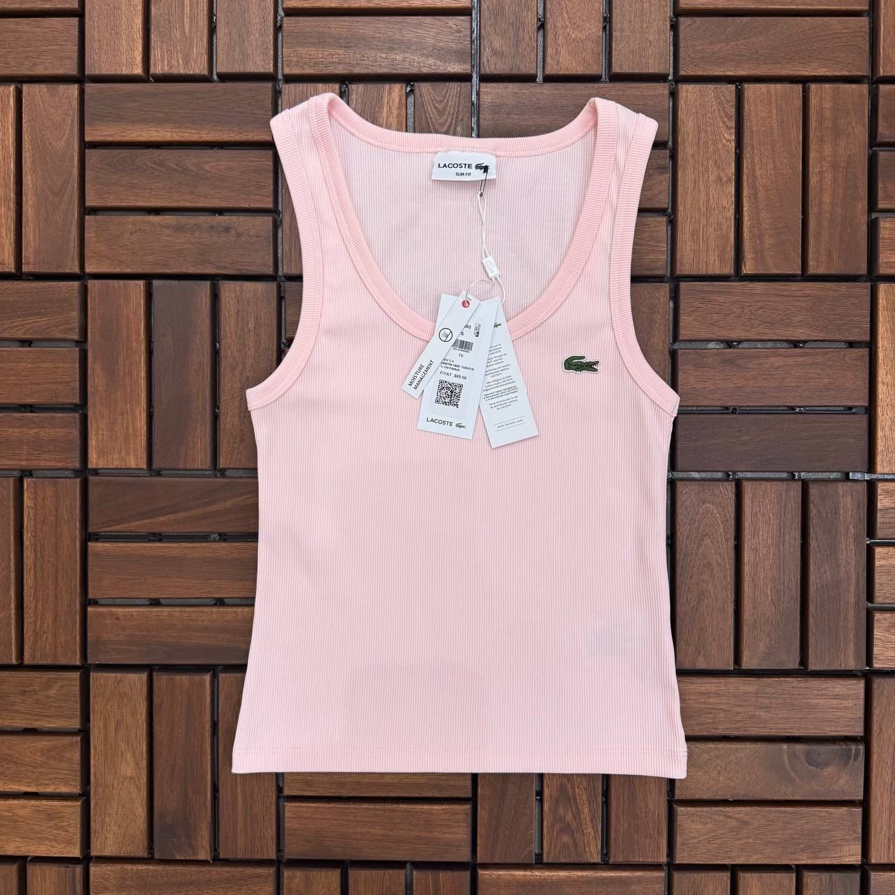 LACOSTE Logo Detaylı Pembe Kadın Atlet BES168