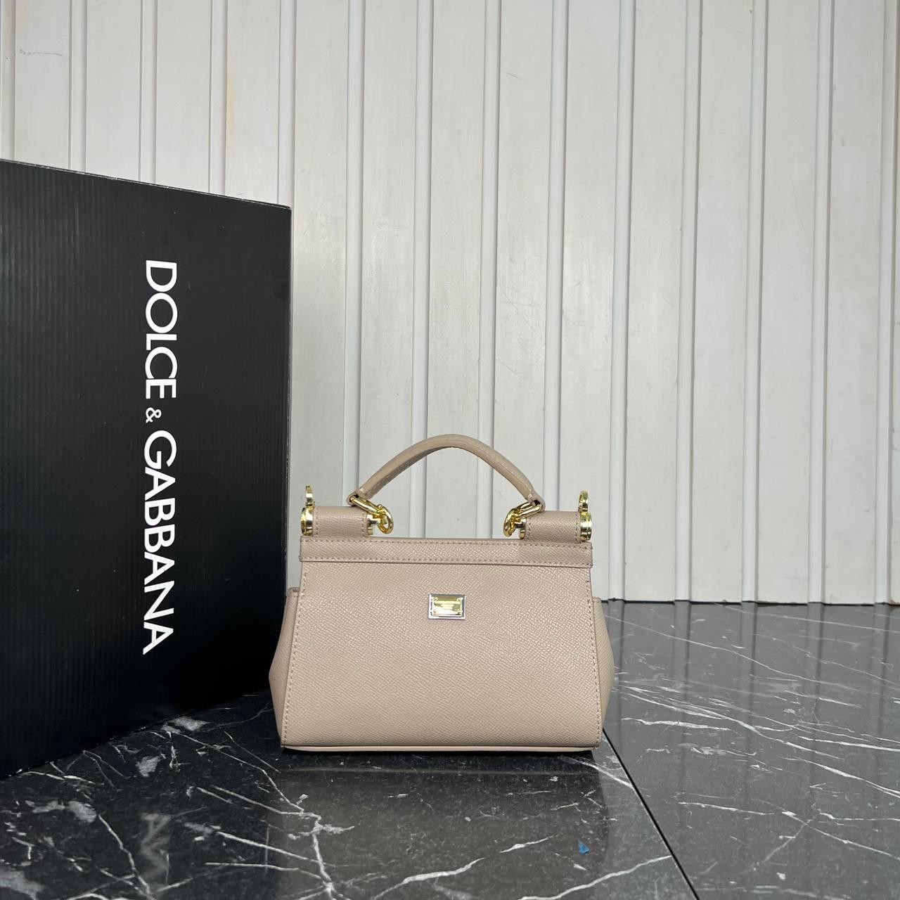 Dolce Gabbana Bej Sicily Bag Nano  19x12 cm 