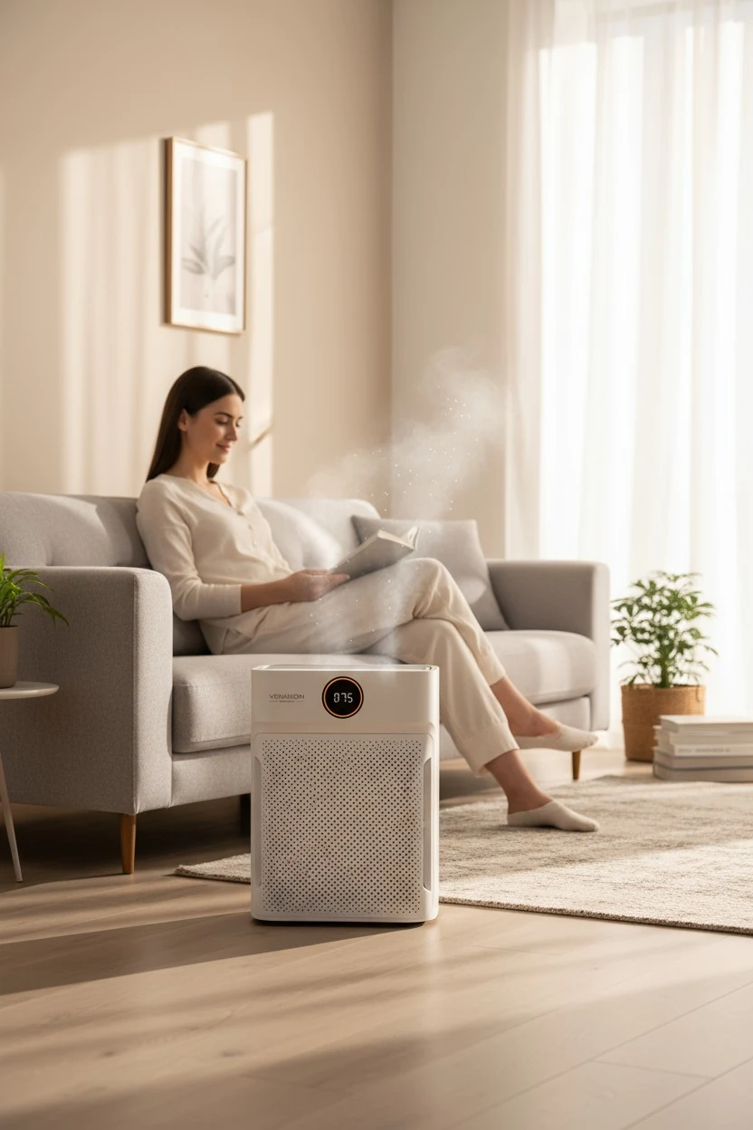 Berhani Aeria Max Akıllı Hava Temizleyici Beyaz