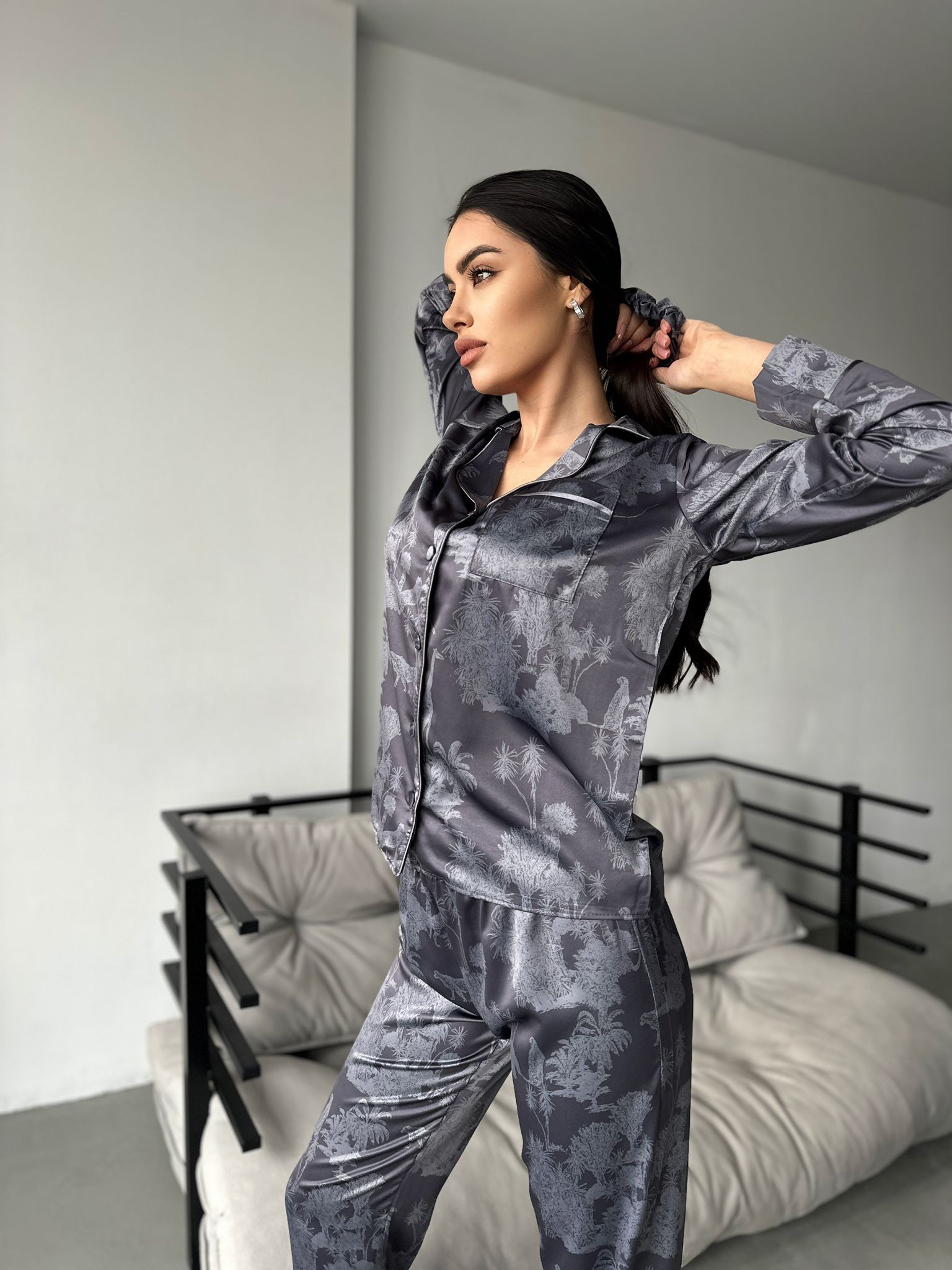 Berhani Safari Desenli Kadın Pijama