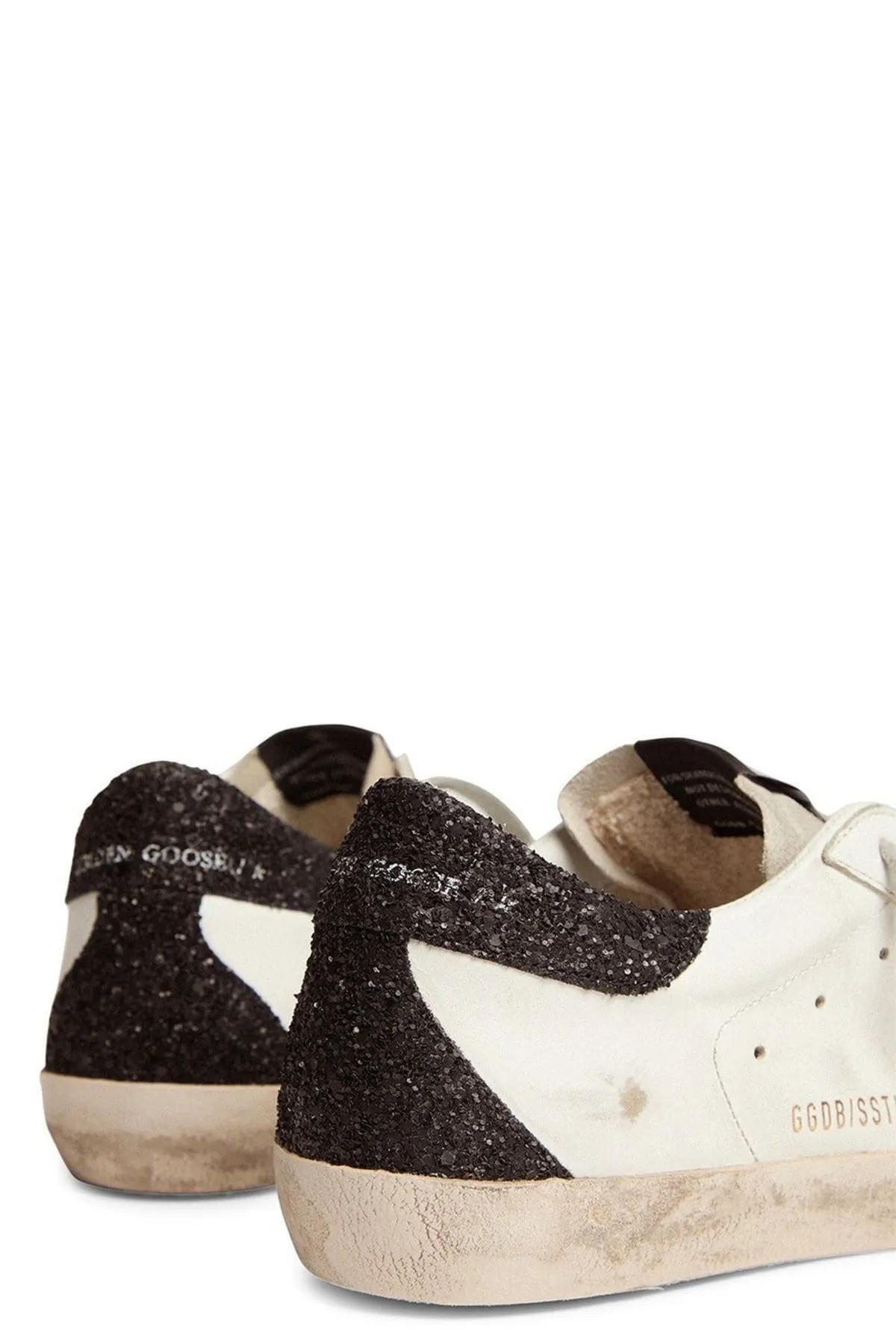 Golden Goose Super - Star Gold-Siyah Deri Kadın Sneakers