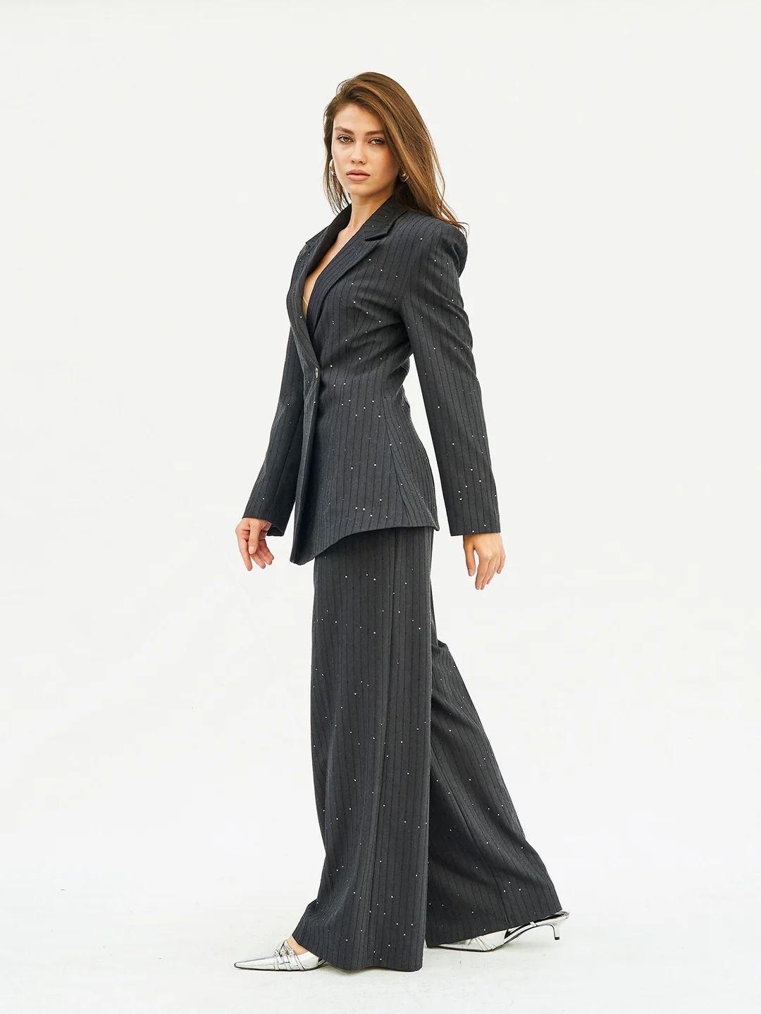 Berhani Pullu Siyah Kadın Takım 220575