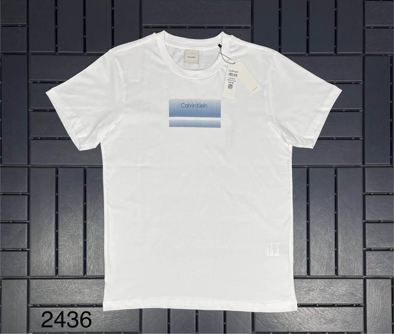 CALVIN KLEIN Baskı Detaylı Beyaz Erkek T-Shirt 2436