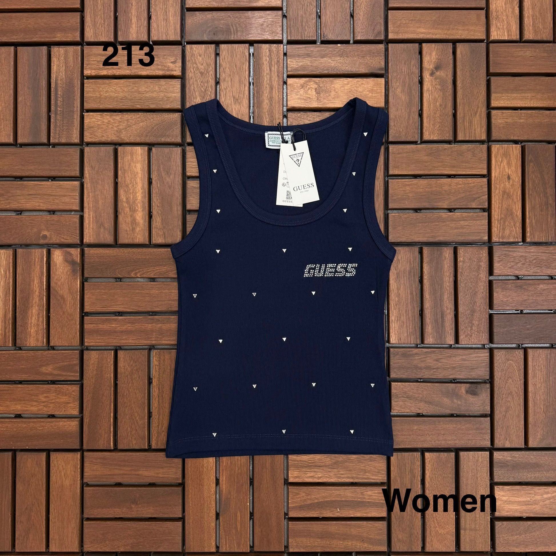 Guess Taşlı Lacivert Kadın Atlet BES213