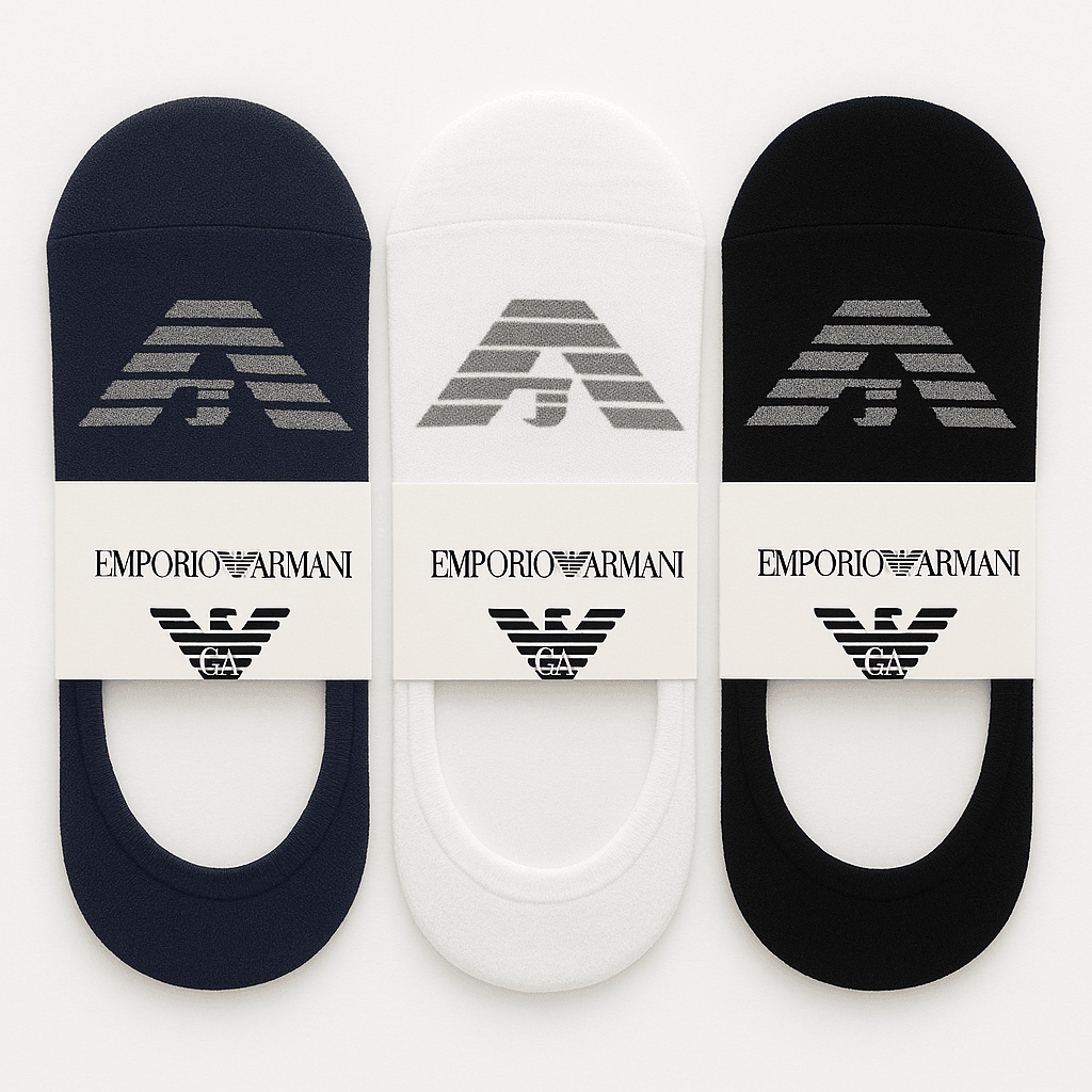 Emporio Armani Unisex Babet Çorap 3 Renk (6 ADET)