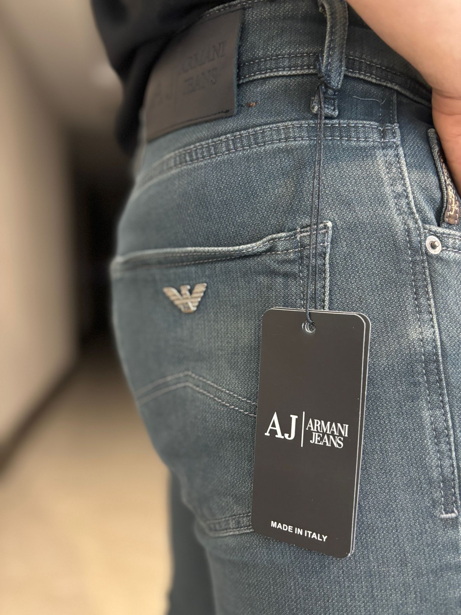 Armani Jeans Ragular Fit Erkek Kot Pantolon yeşil