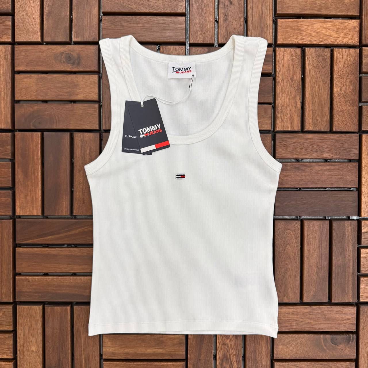 TOMMY JEANS Fitilli Beyaz Atlet BES151