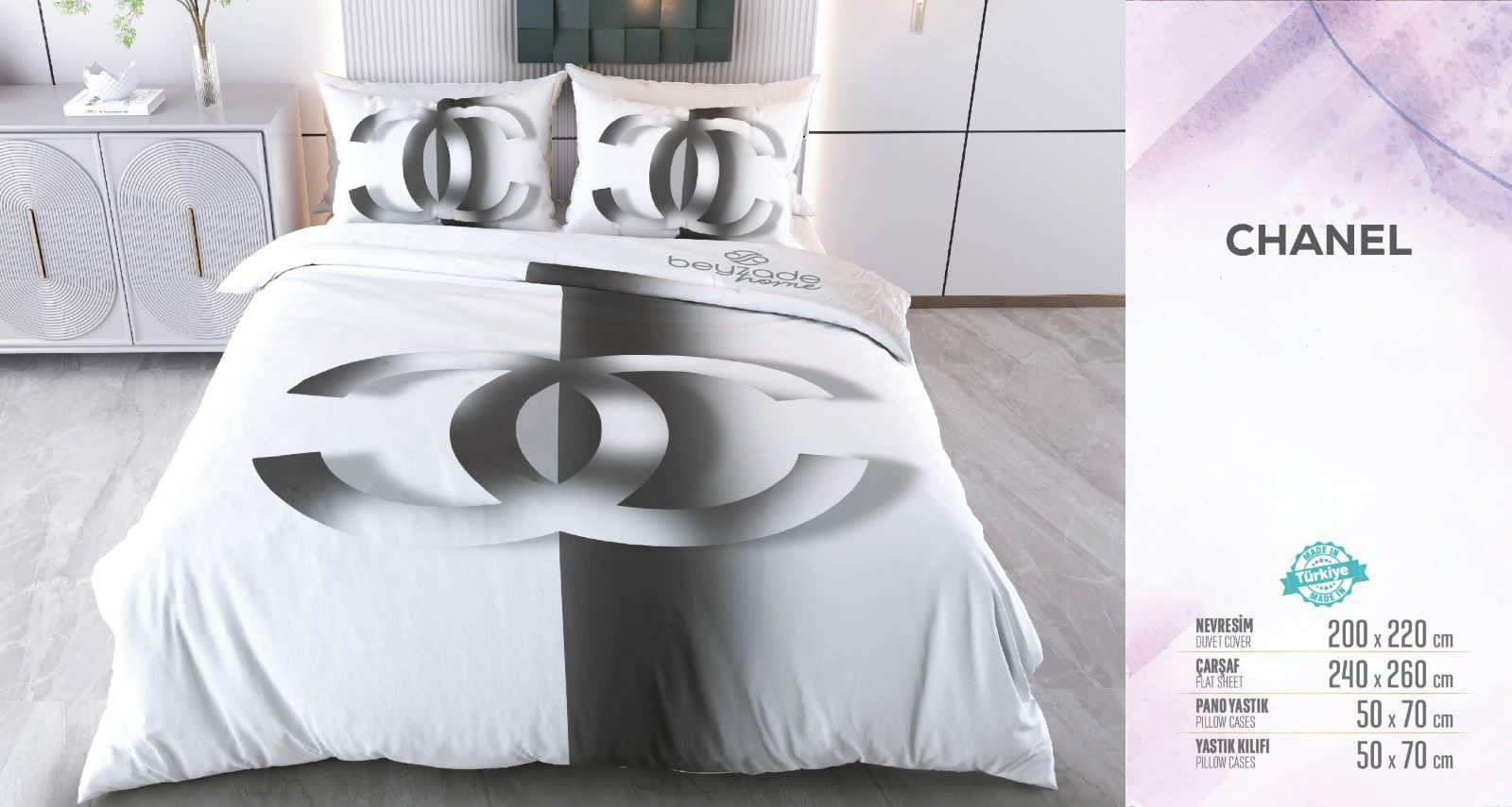 Chanel Çift Kişilik Nevresim Takımı 200x220