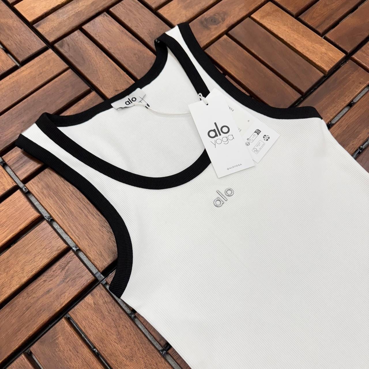 ALO Logo Detaylı Beyaz Atlet ES94