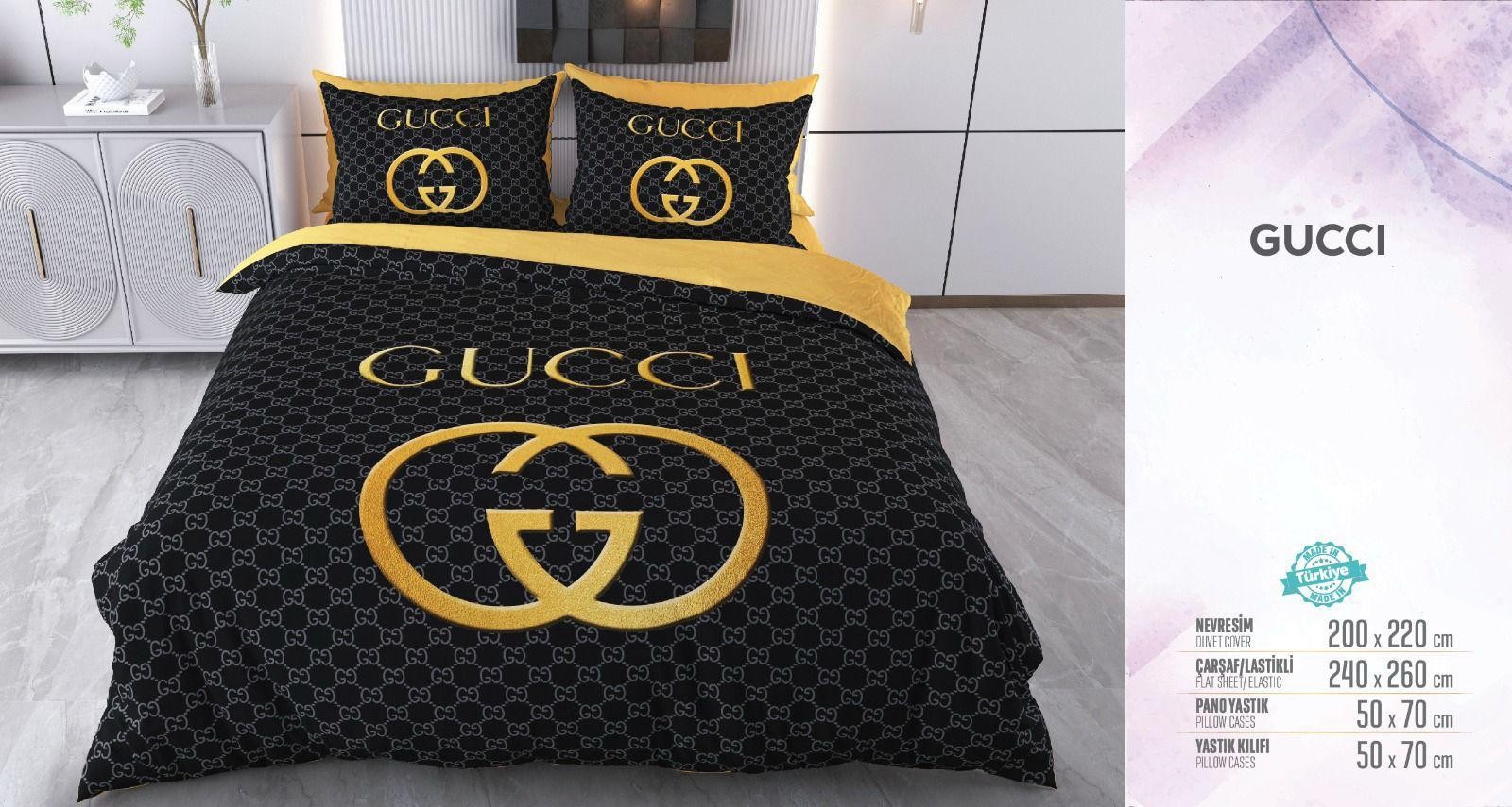 Gucci Çift Kişilik Nevresim Takımı 200x220