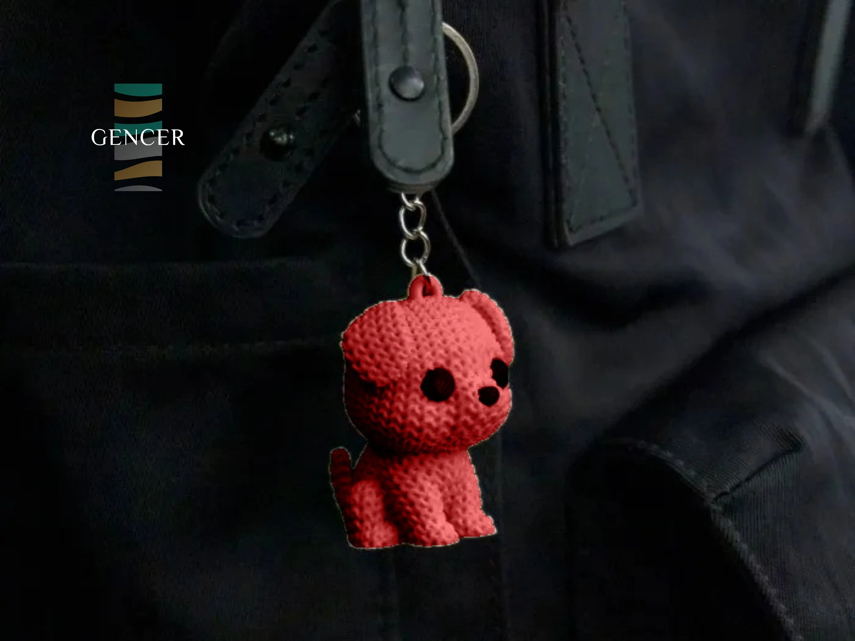 Örgü Köpek Anahtarlık