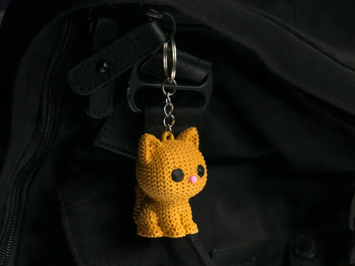 Örgü Kedi Anahtarlık