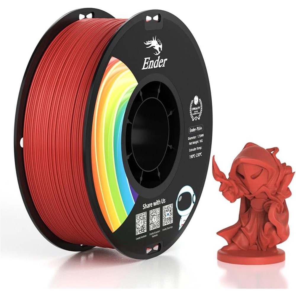 Creality Ender PLA+ Kırmızı Filament 1.75mm 1000gr