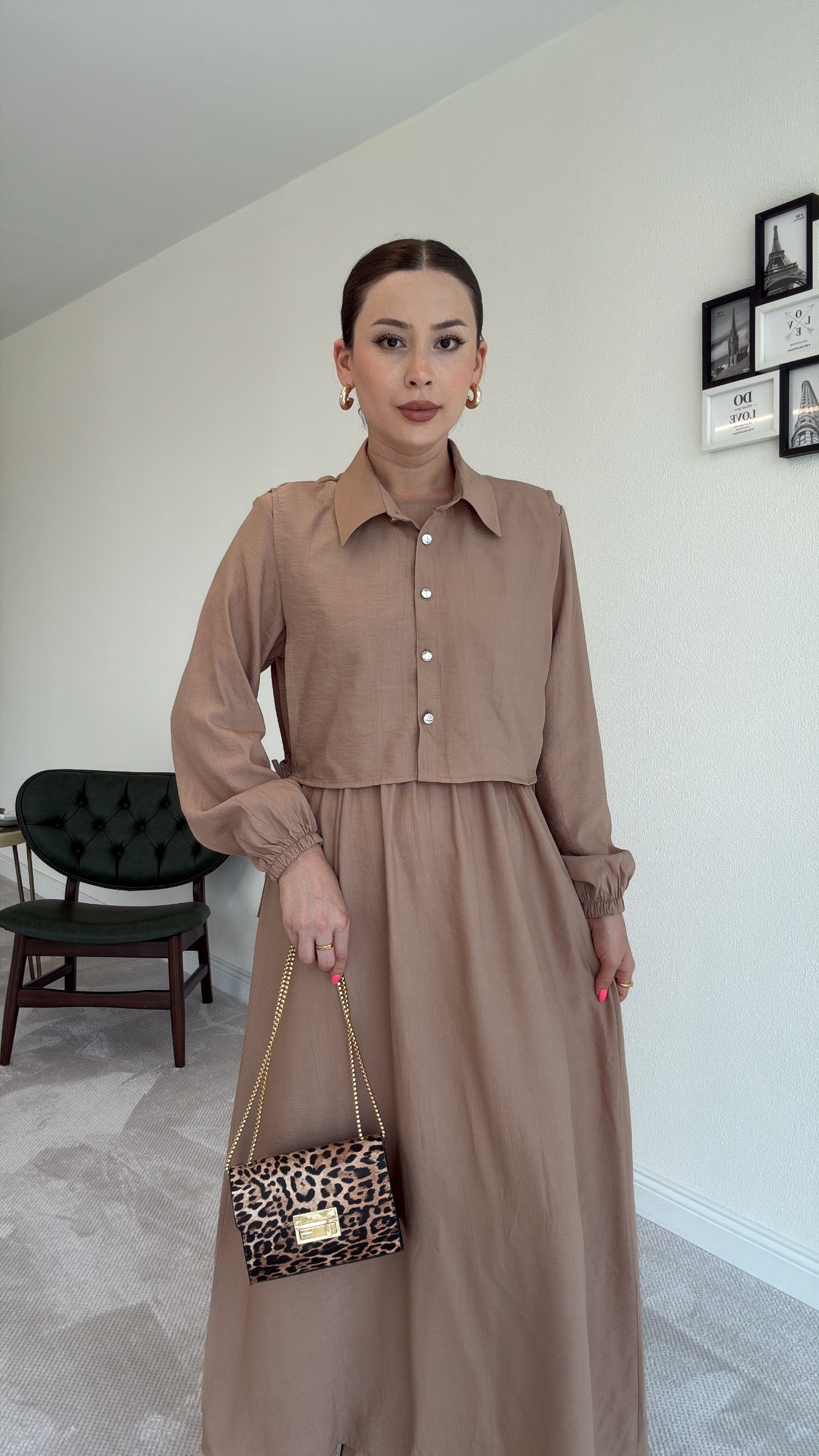 Yelekli Çilek Takım - CAMEL