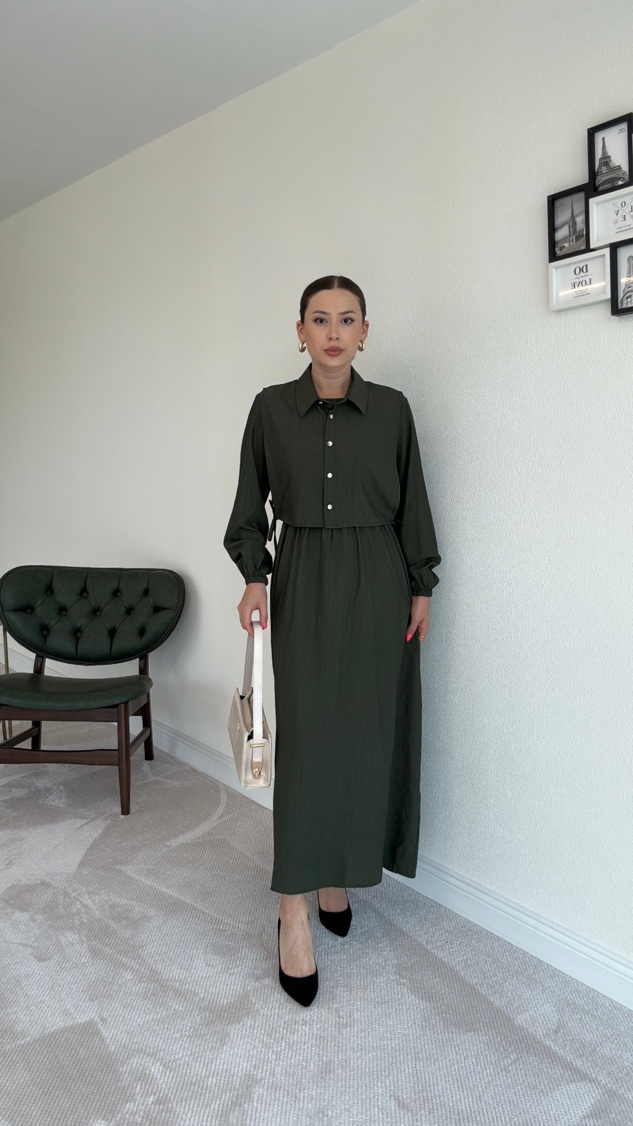 Yelekli Çilek Takım - HAKİ