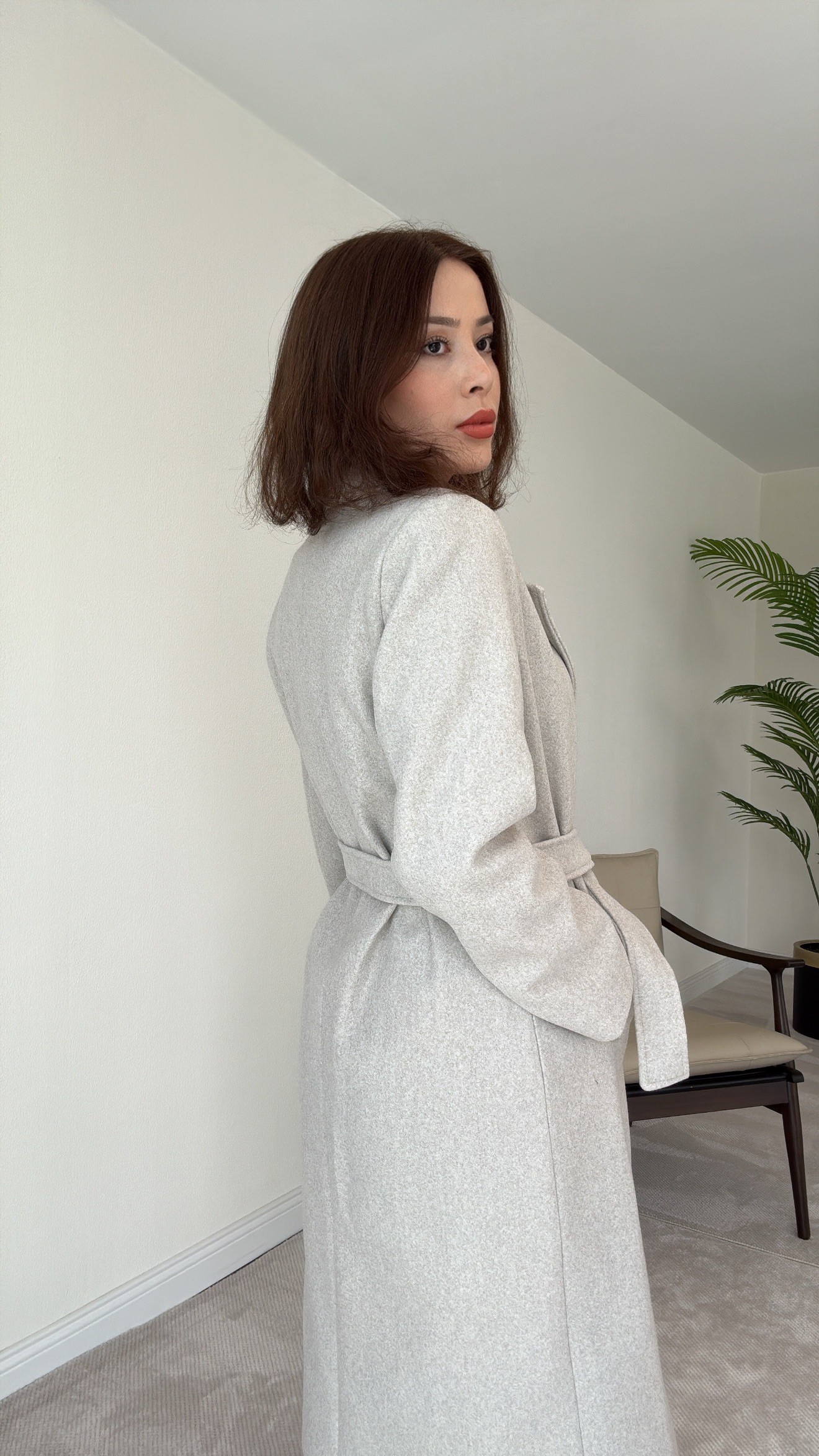 Astarlı Boyfriend Kaşe Kaban - TAŞ