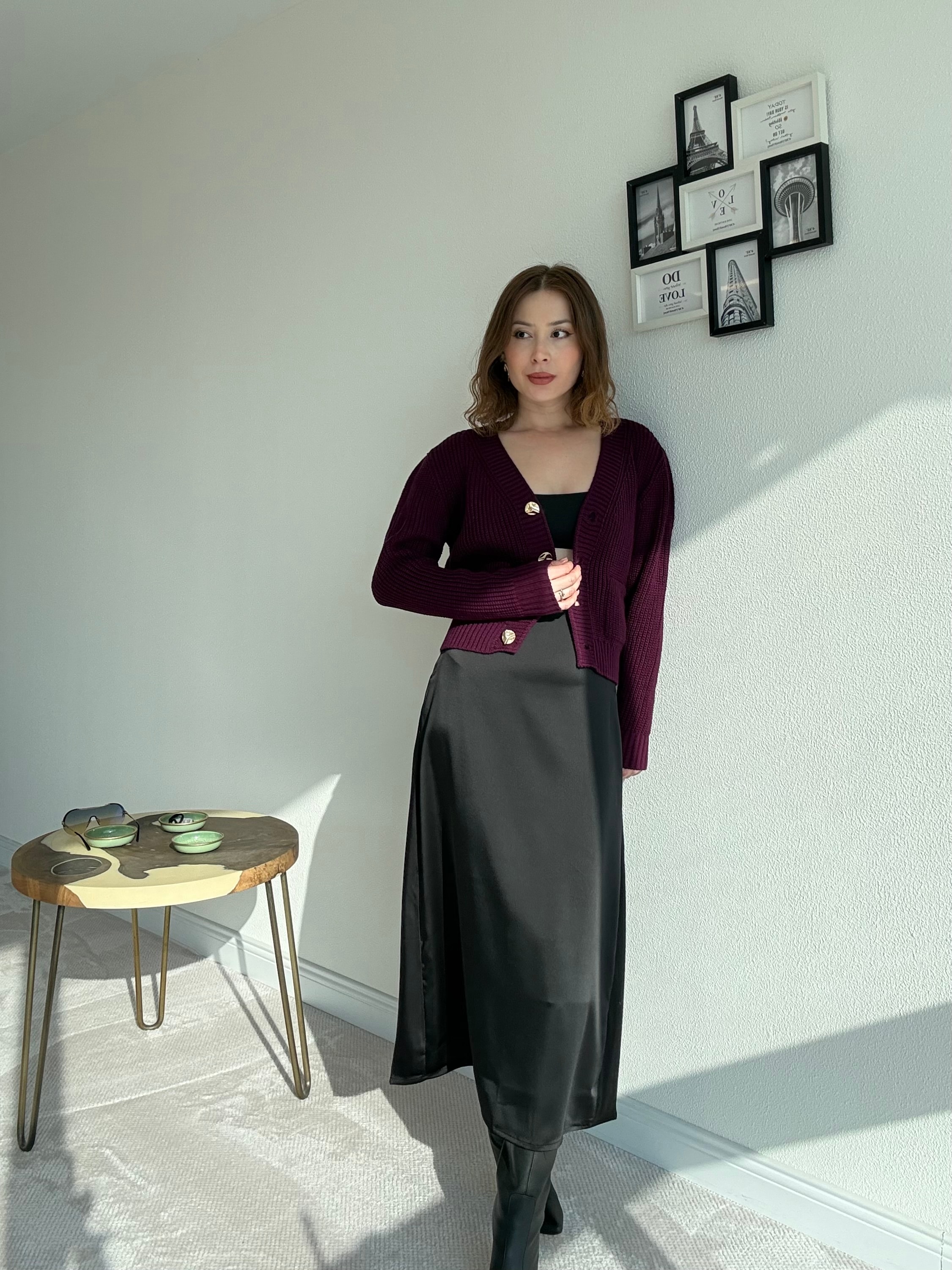 4 Düğme Selanik Hırka - MÜRDÜM