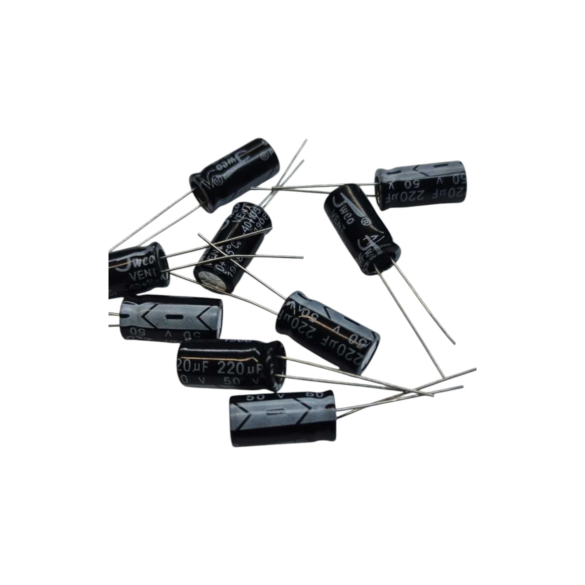 100 ADET-220UF 50V 105C 8X16 ELEKTROLİTİK ALÜMİNYUM KONDANSATÖR