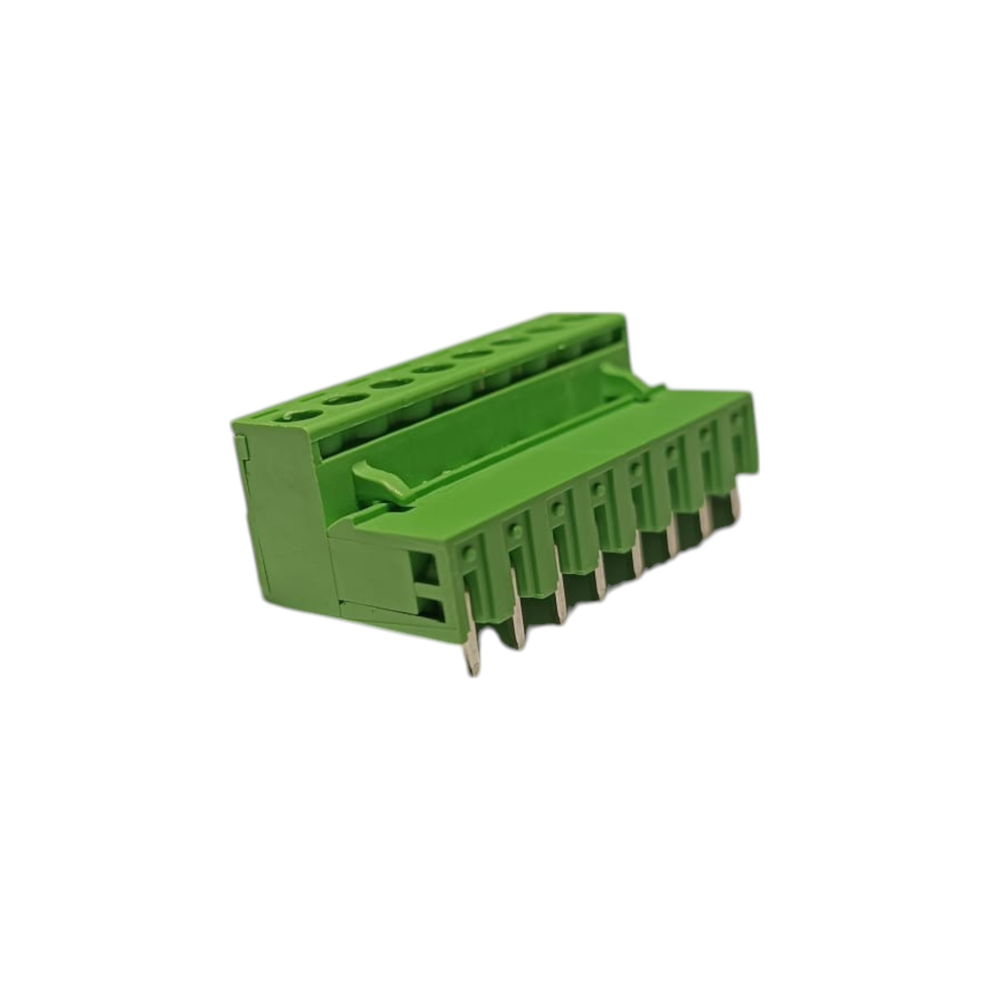 8 Pin 7.62mm 90° Yeşil Klemens Takımı (erkek+dişi)