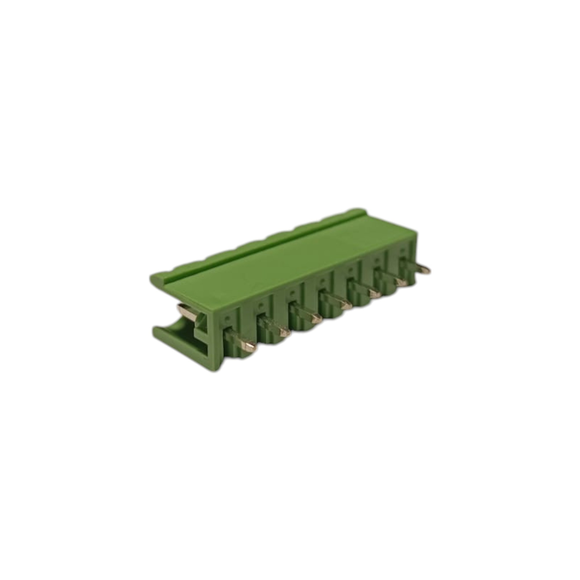7 Pin 7.62mm 180° Yeşil Klemens Takımı (erkek+dişi)