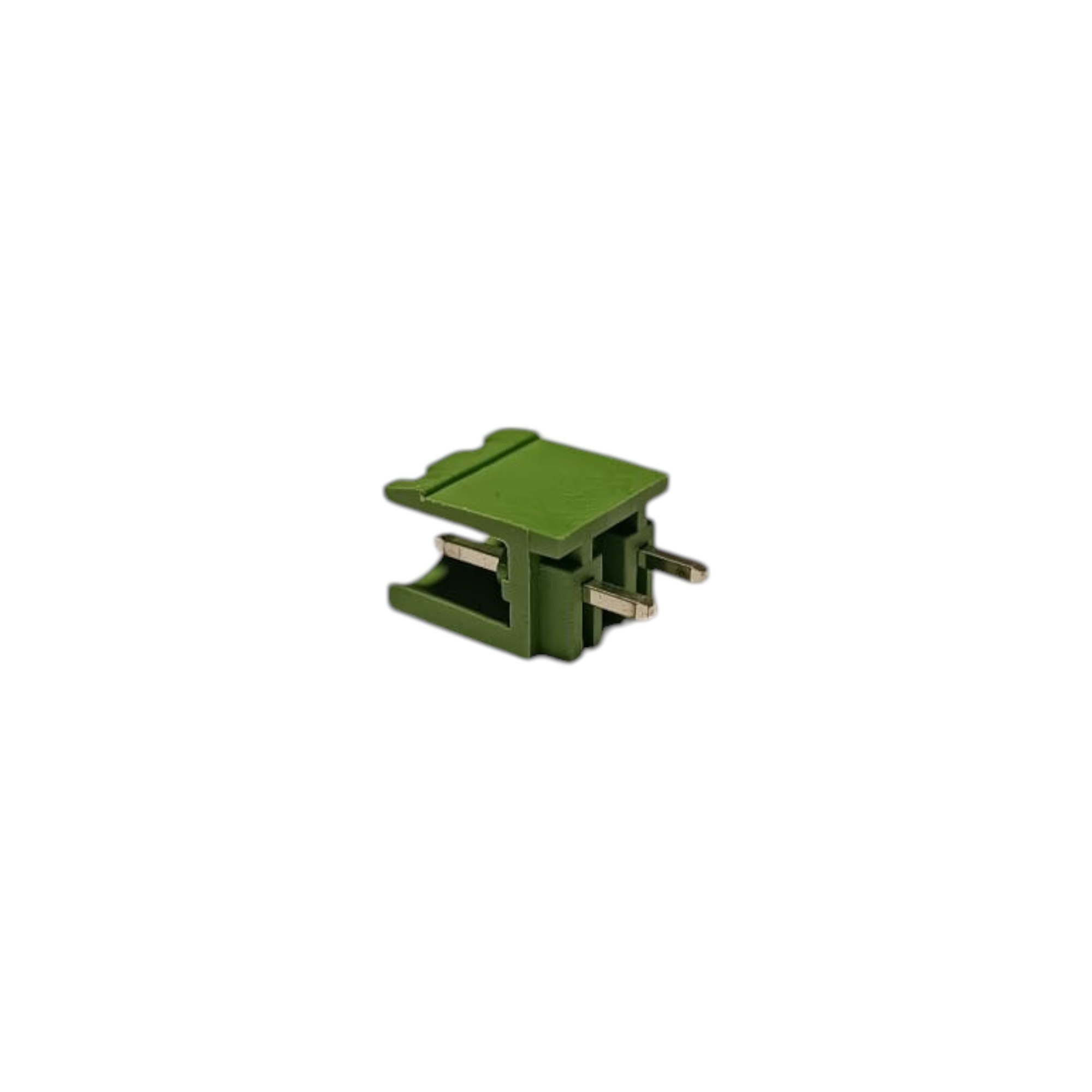 2 Pin 7.62mm 180° Yeşil Klemens Takımı (erkek+dişi)