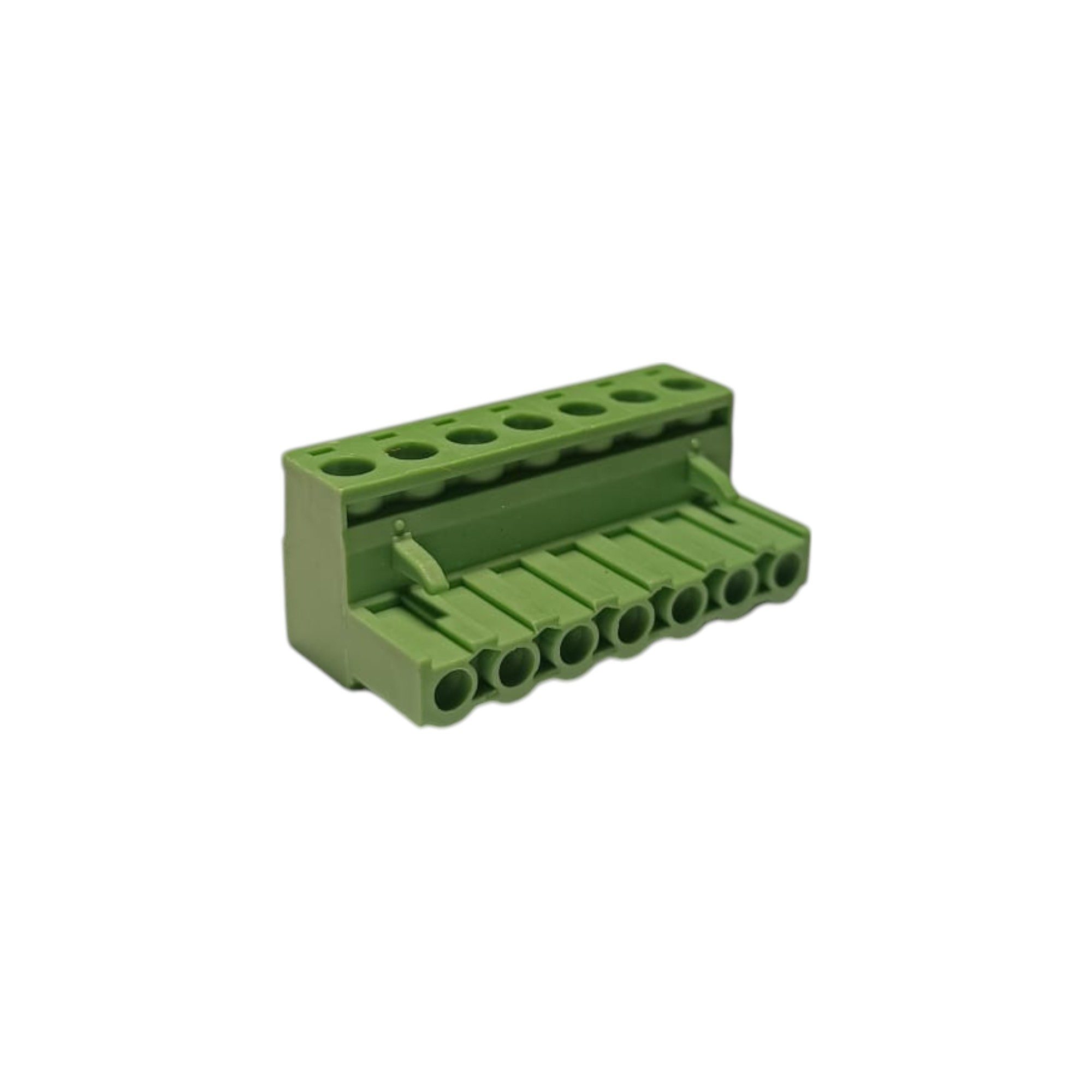 7 Pin 7.62mm 90° Yeşil Klemens Takımı (erkek+dişi)