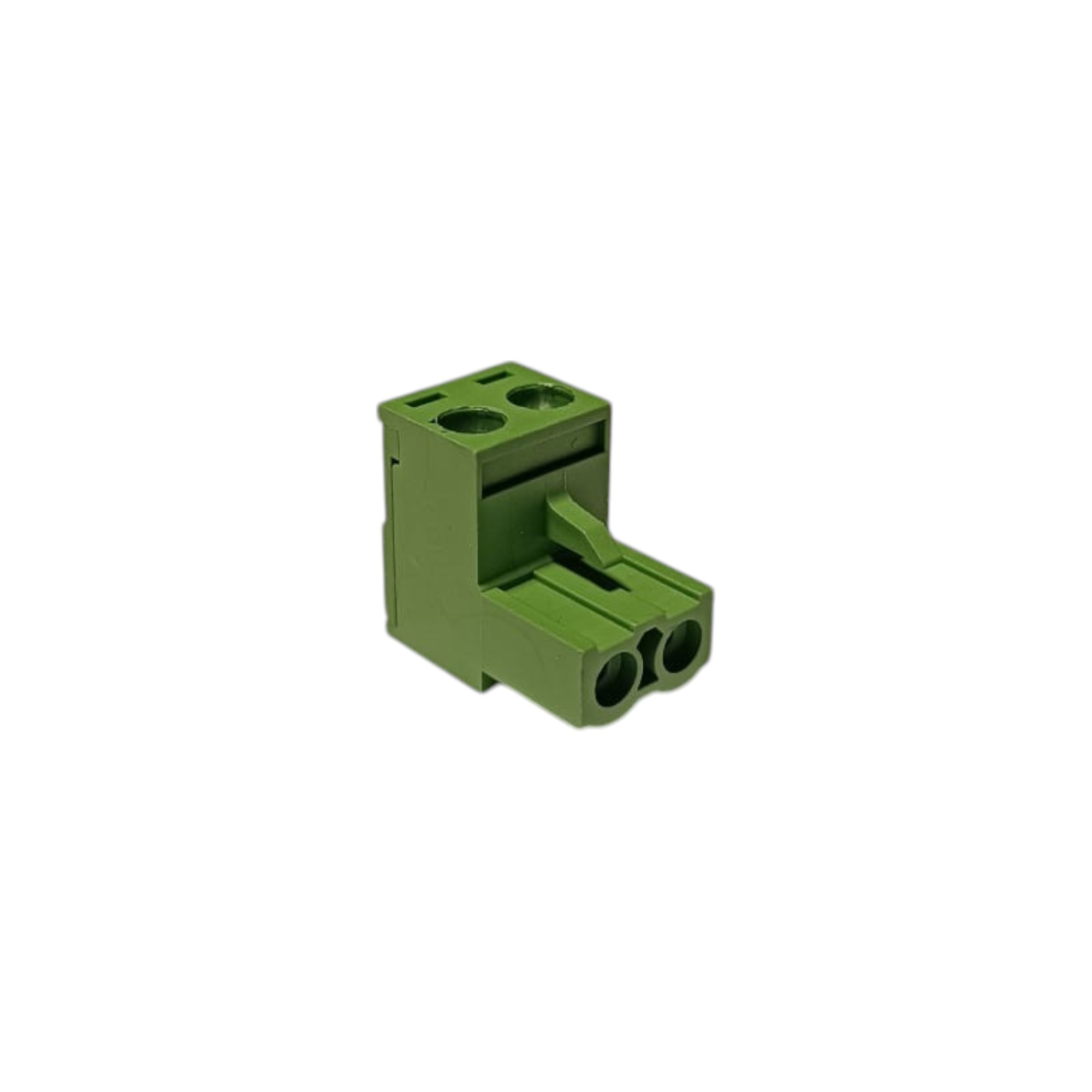 2 Pin 7.62mm 90° Yeşil Klemens Takımı (erkek+dişi)