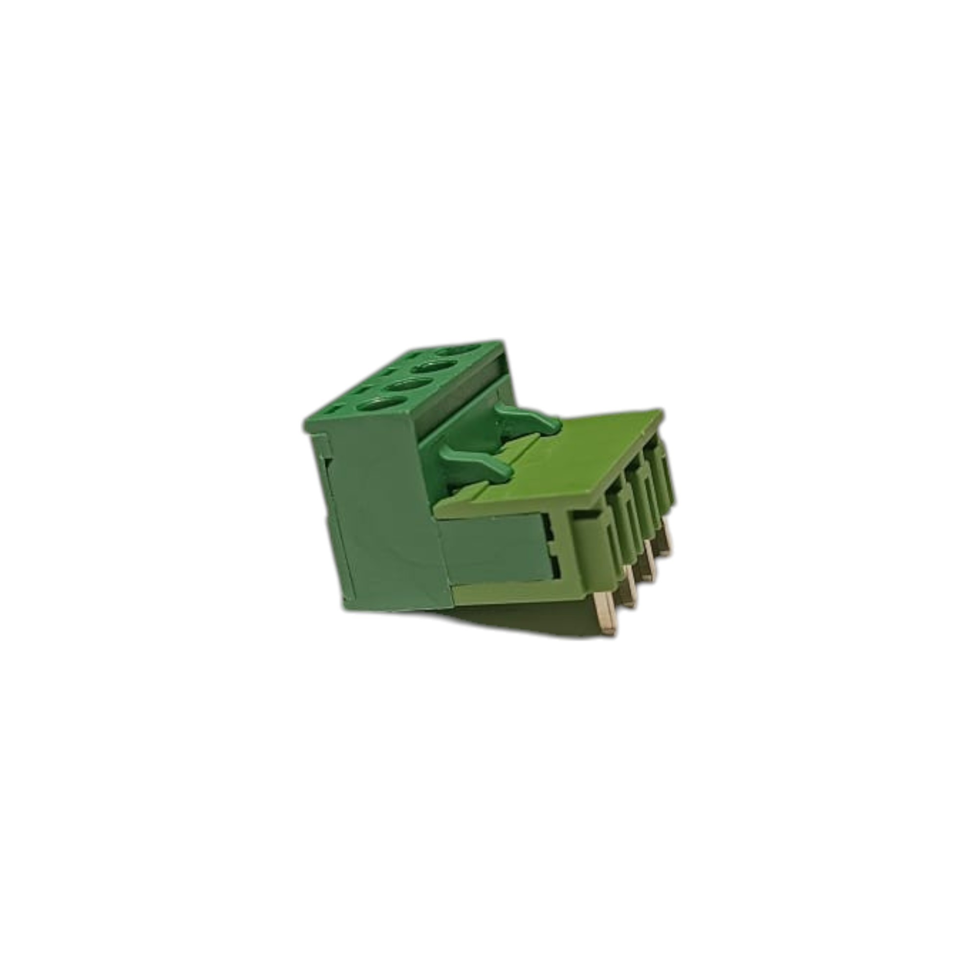 4 Pin 7.62mm 90° Yeşil Klemens Takımı (erkek+dişi)