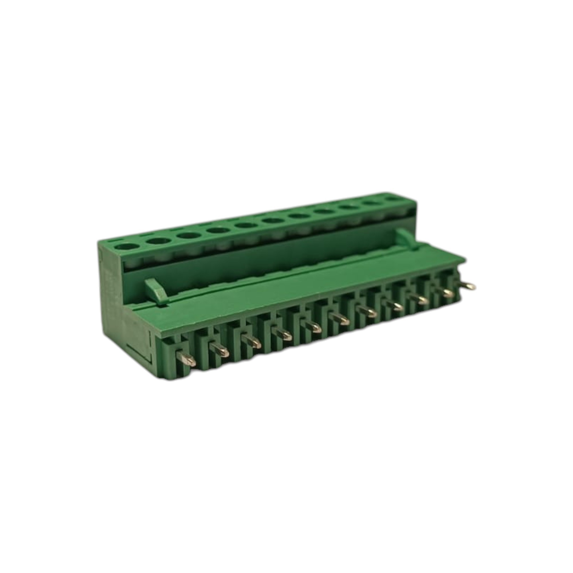 11 Pin 7.62mm 180° Yeşil Klemens Takımı (erkek+dişi)