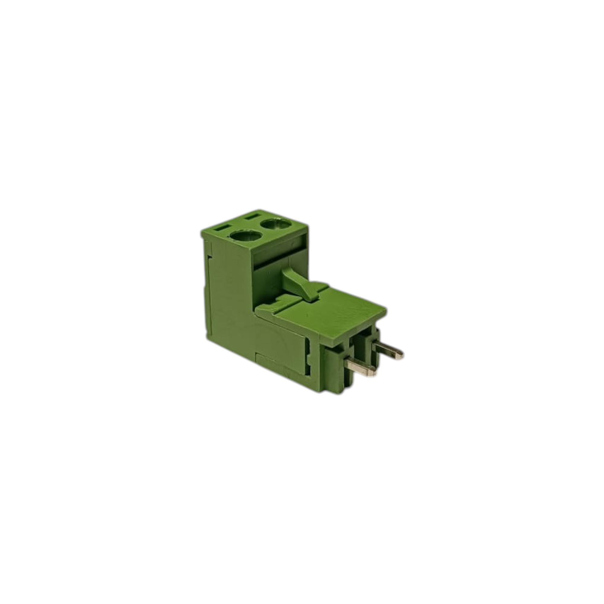 2 Pin 7.62mm 180° Yeşil Klemens Takımı (erkek+dişi)