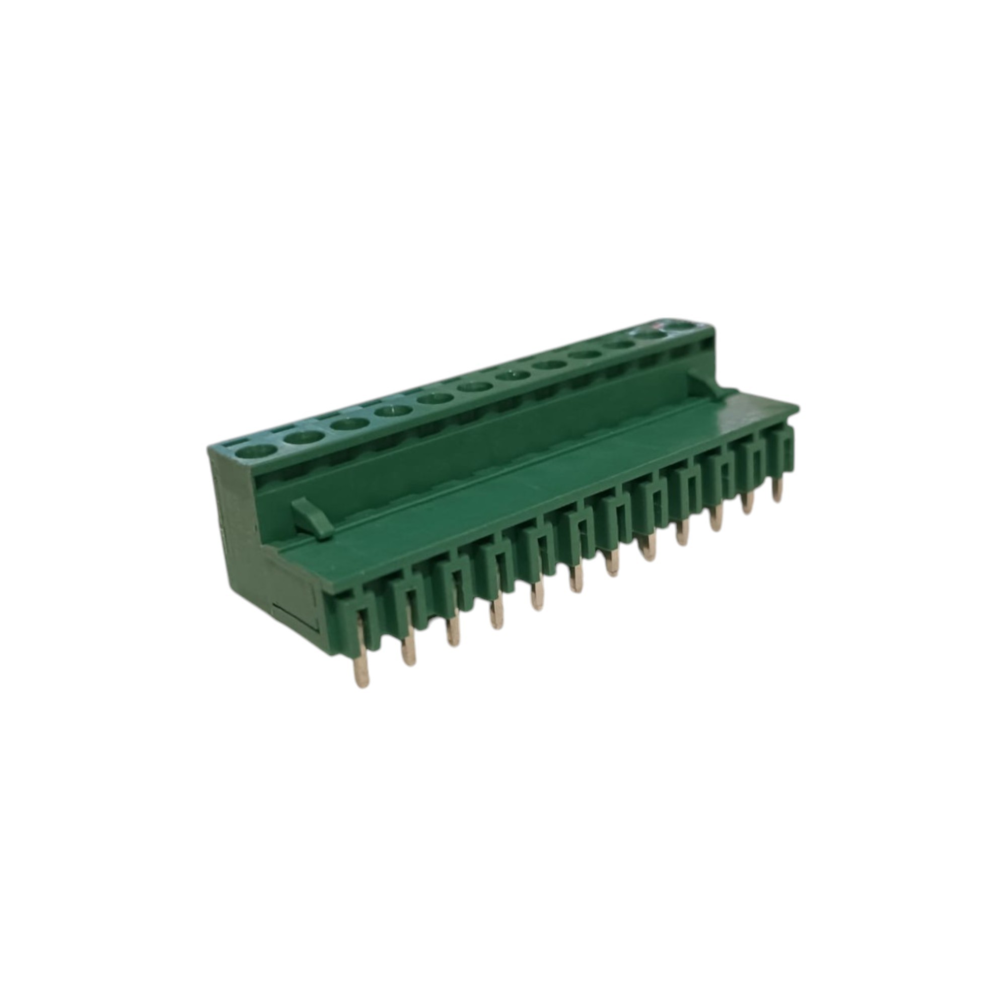 12 Pin 7.62mm 90° Yeşil Klemens Takımı (erkek+dişi)