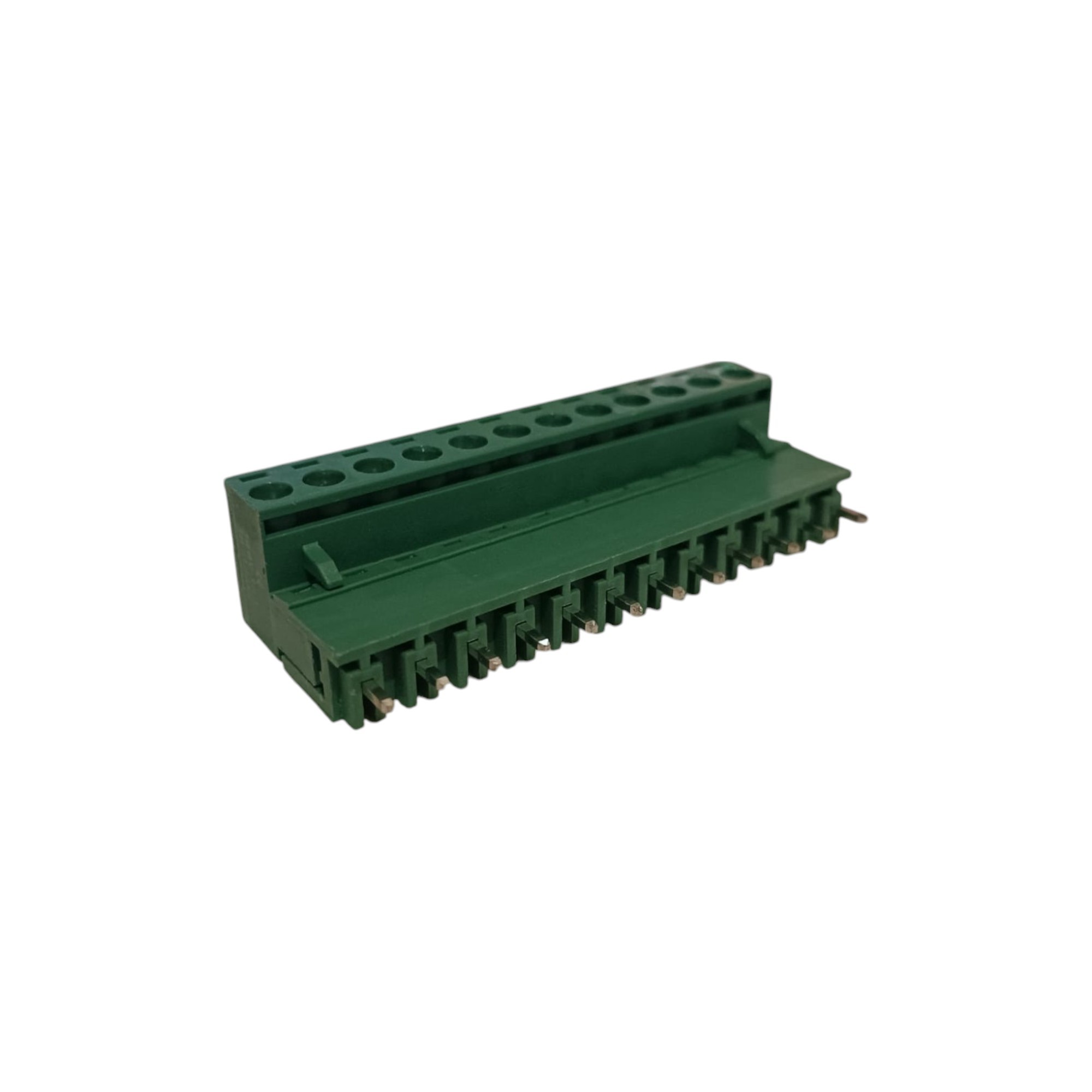 12 Pin 7.62mm 180° Yeşil Klemens Takımı (erkek+dişi)